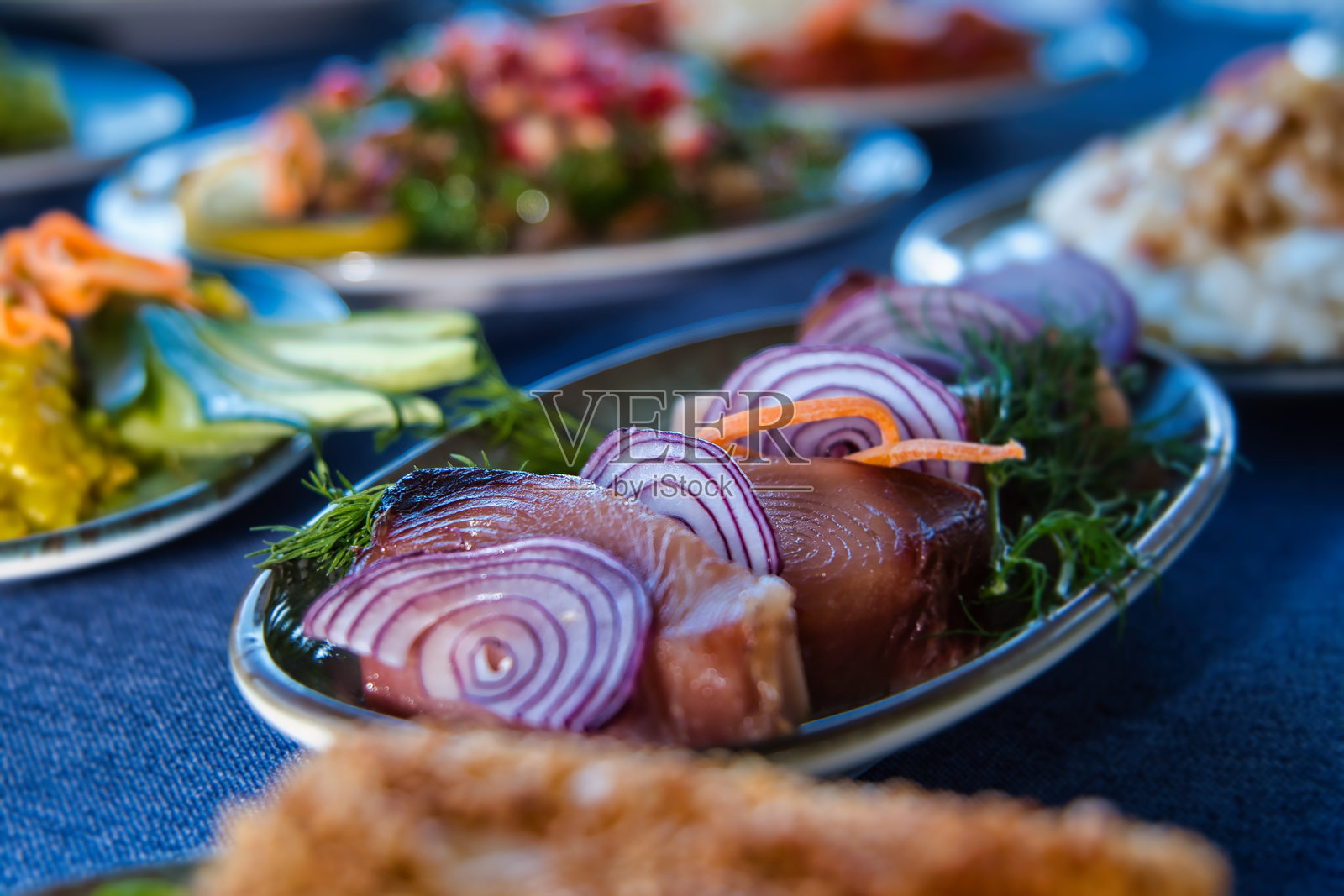 海边的美食照片摄影图片