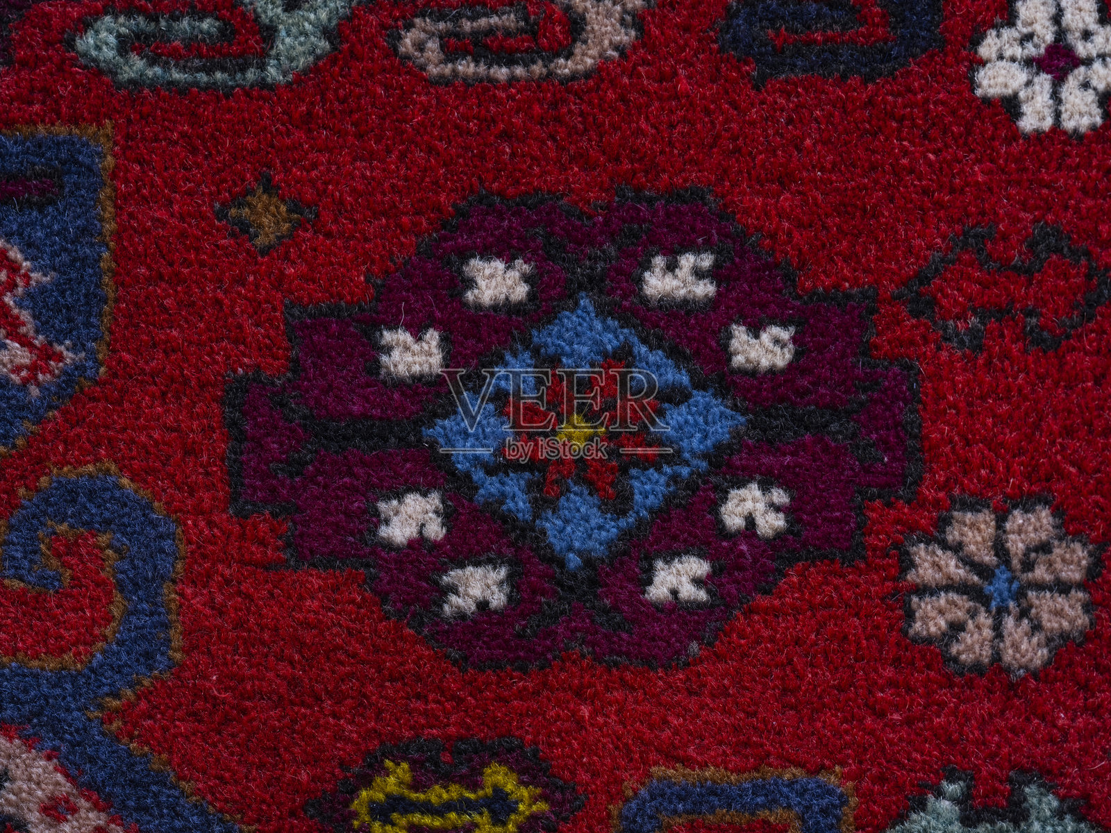 羊毛地毯的细节照片摄影图片