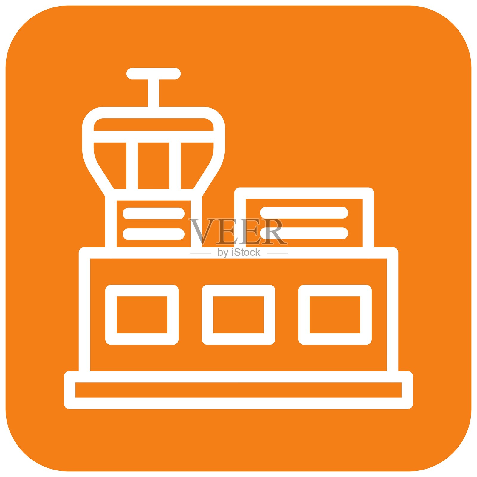 机场矢量图标设计插图插画图片素材