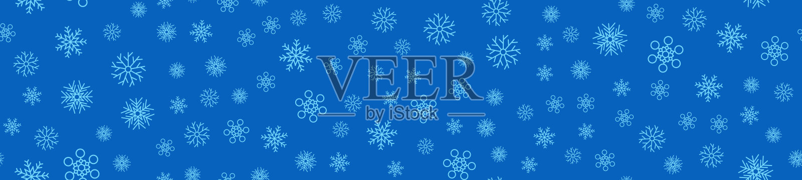 冬季无缝雪花图案插画图片素材