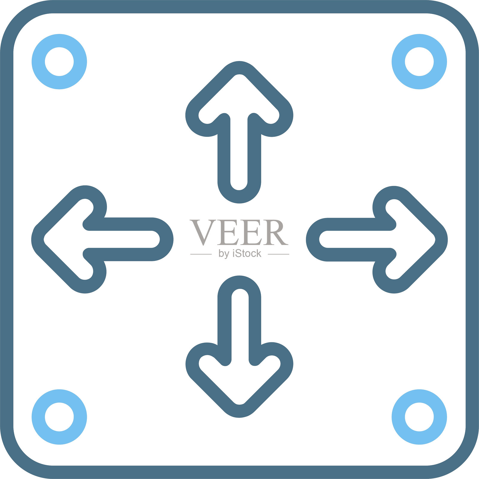 拉伸线双色图标插画图片素材