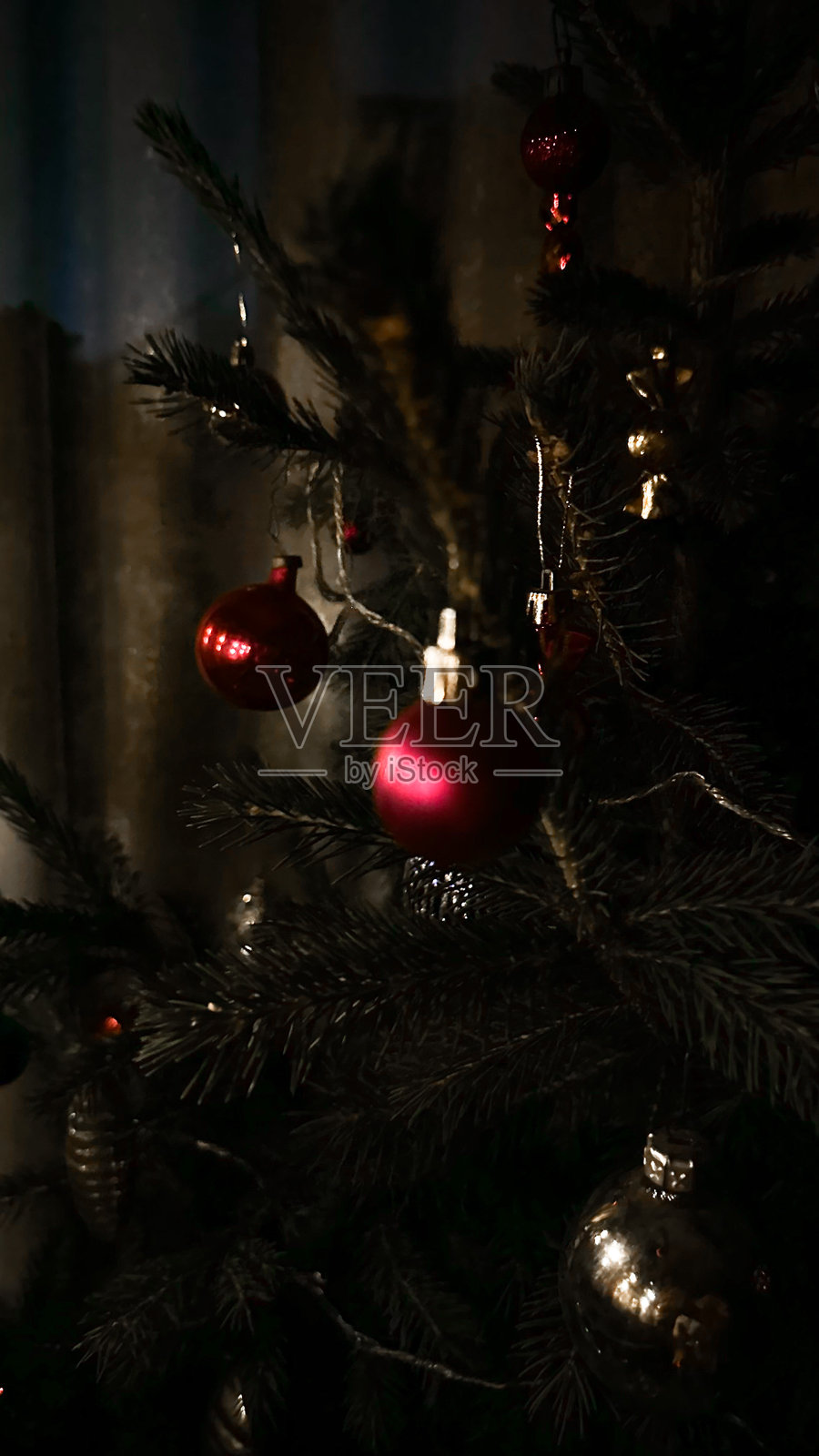 圣诞树装饰照片摄影图片