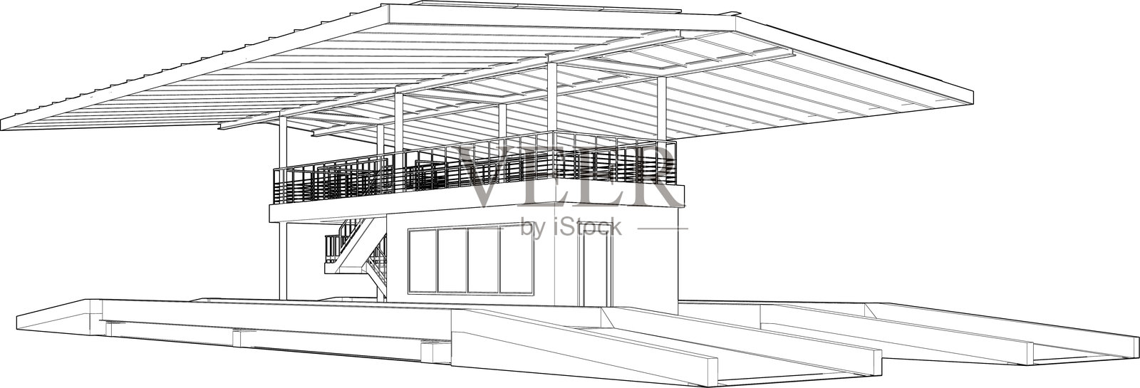 3D卡车称重秤插图照片摄影图片