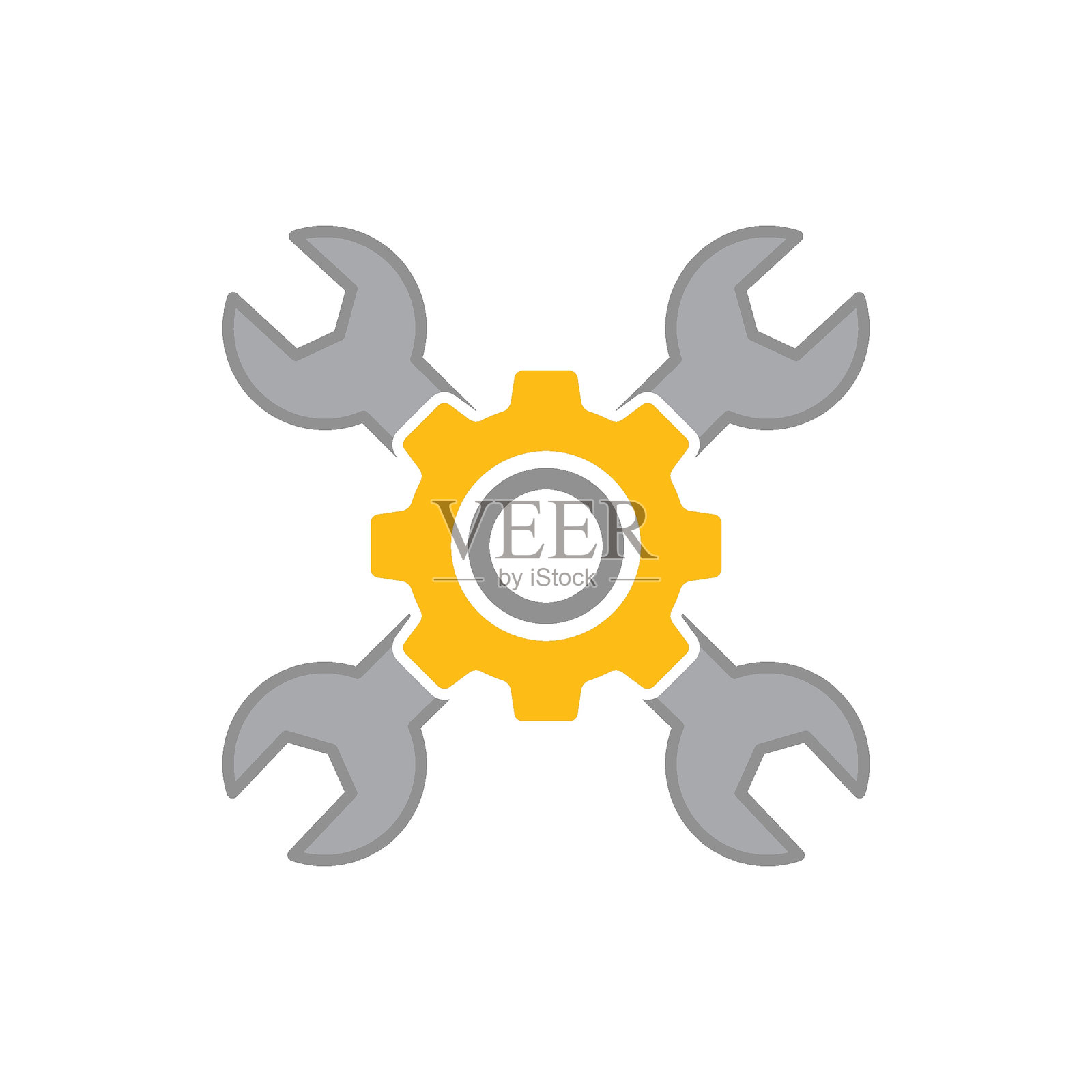 扳手标志图标插画图片素材