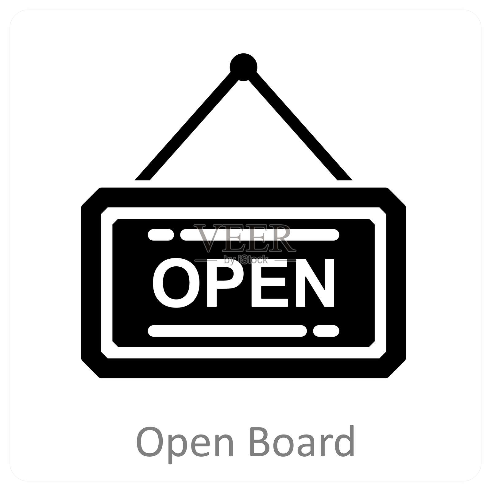 开放式白板插画图片素材