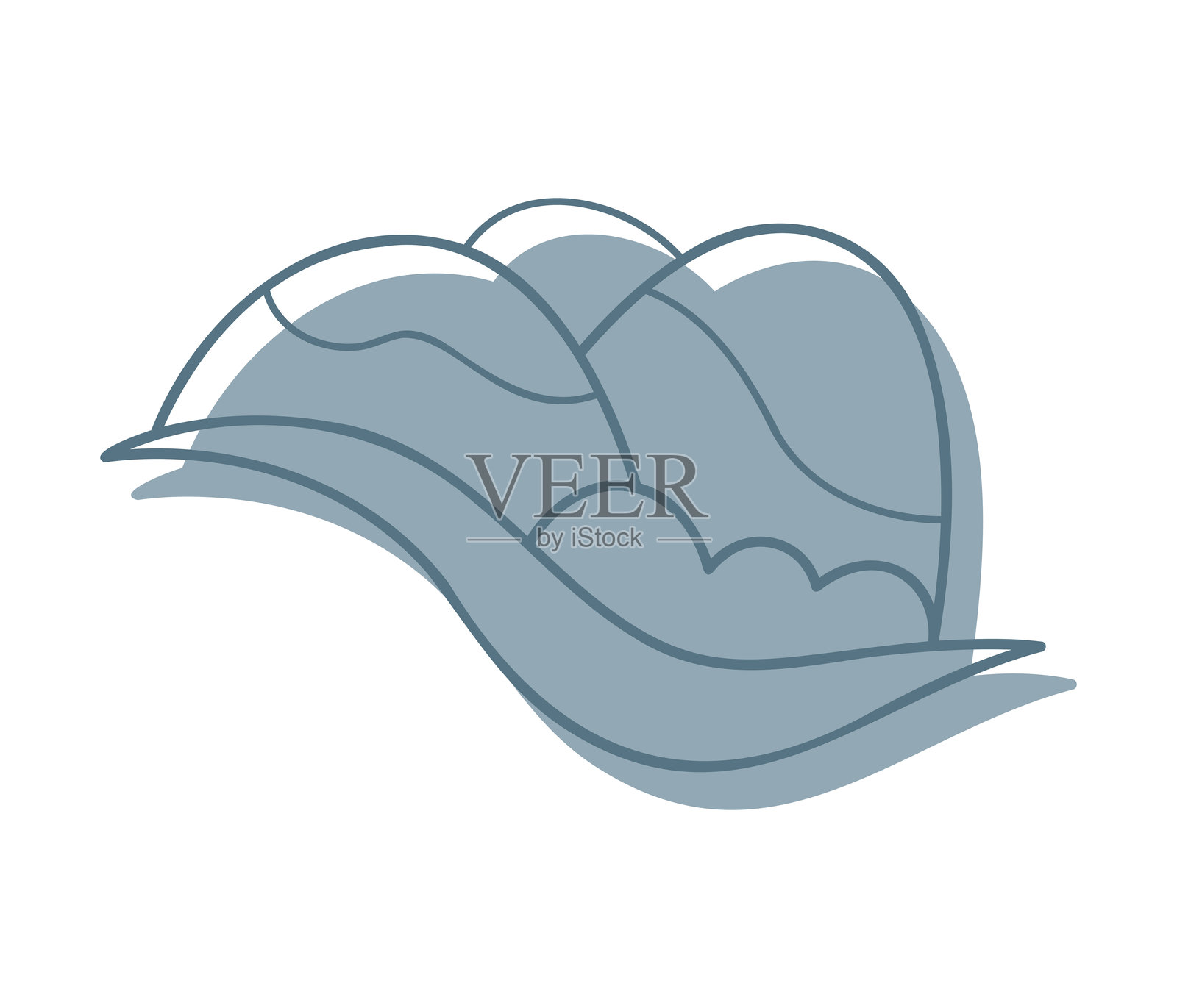 三座山的涂鸦色彩。适用于您的项目的剪贴画。插画图片素材