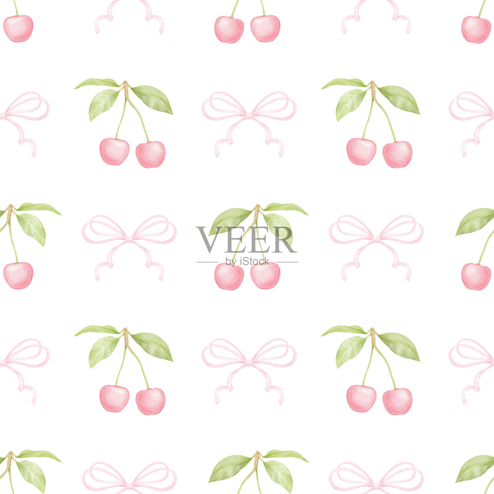 樱桃，弓 16插画图片素材