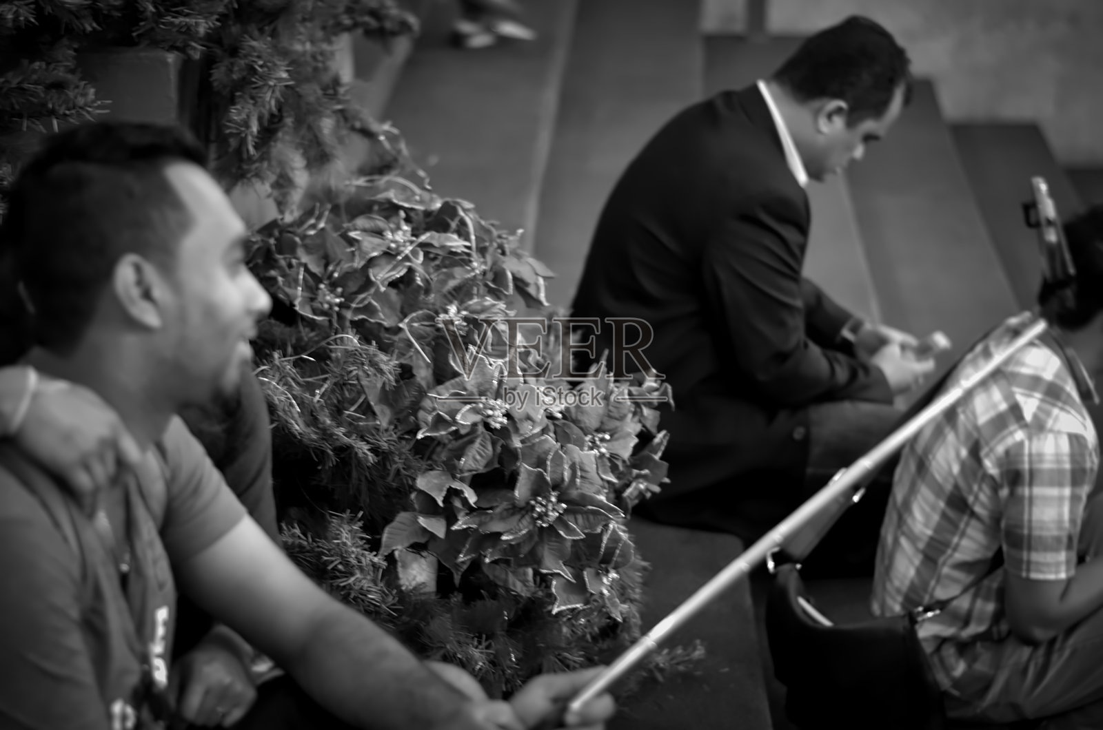 圣诞自拍照片摄影图片