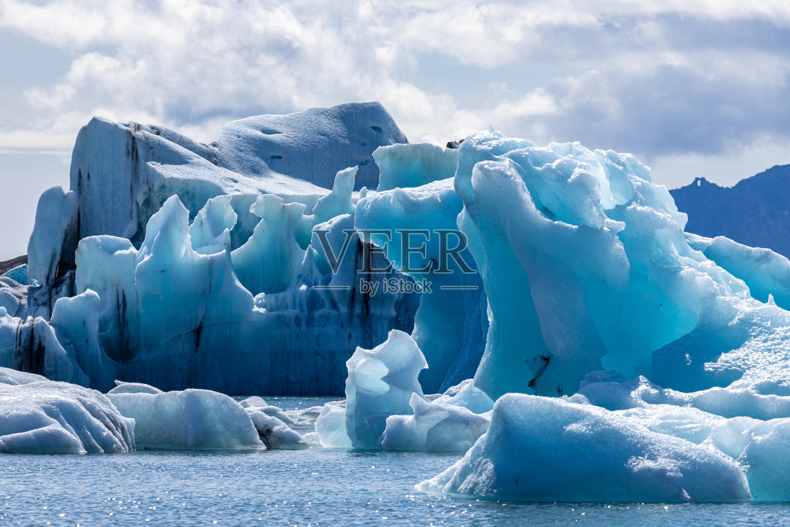 冰川湖泊约库萨龙照片摄影图片