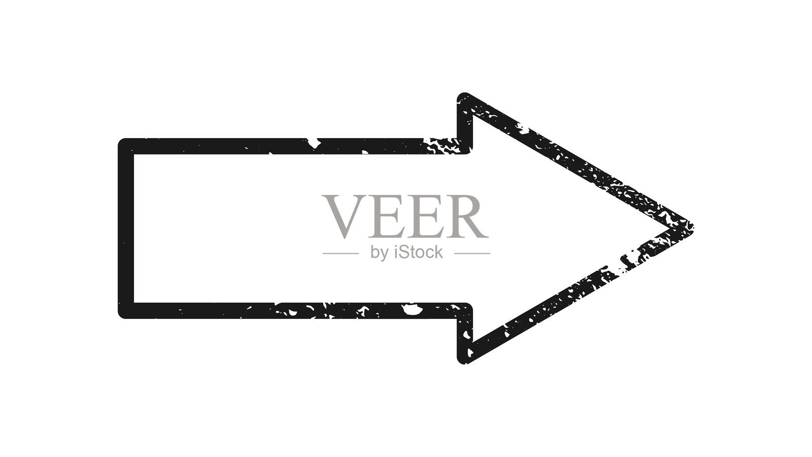 箭头形状的磨损边框插画图片素材