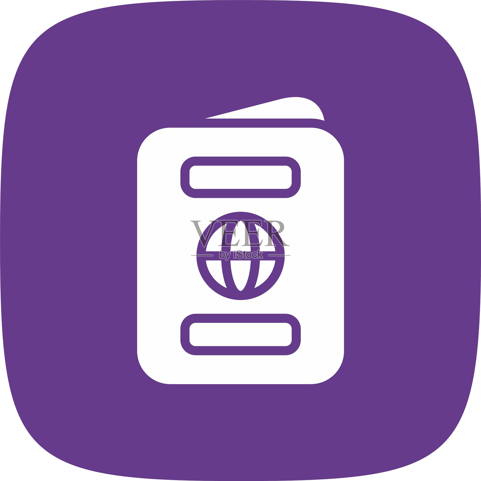 签证图标插画图片素材