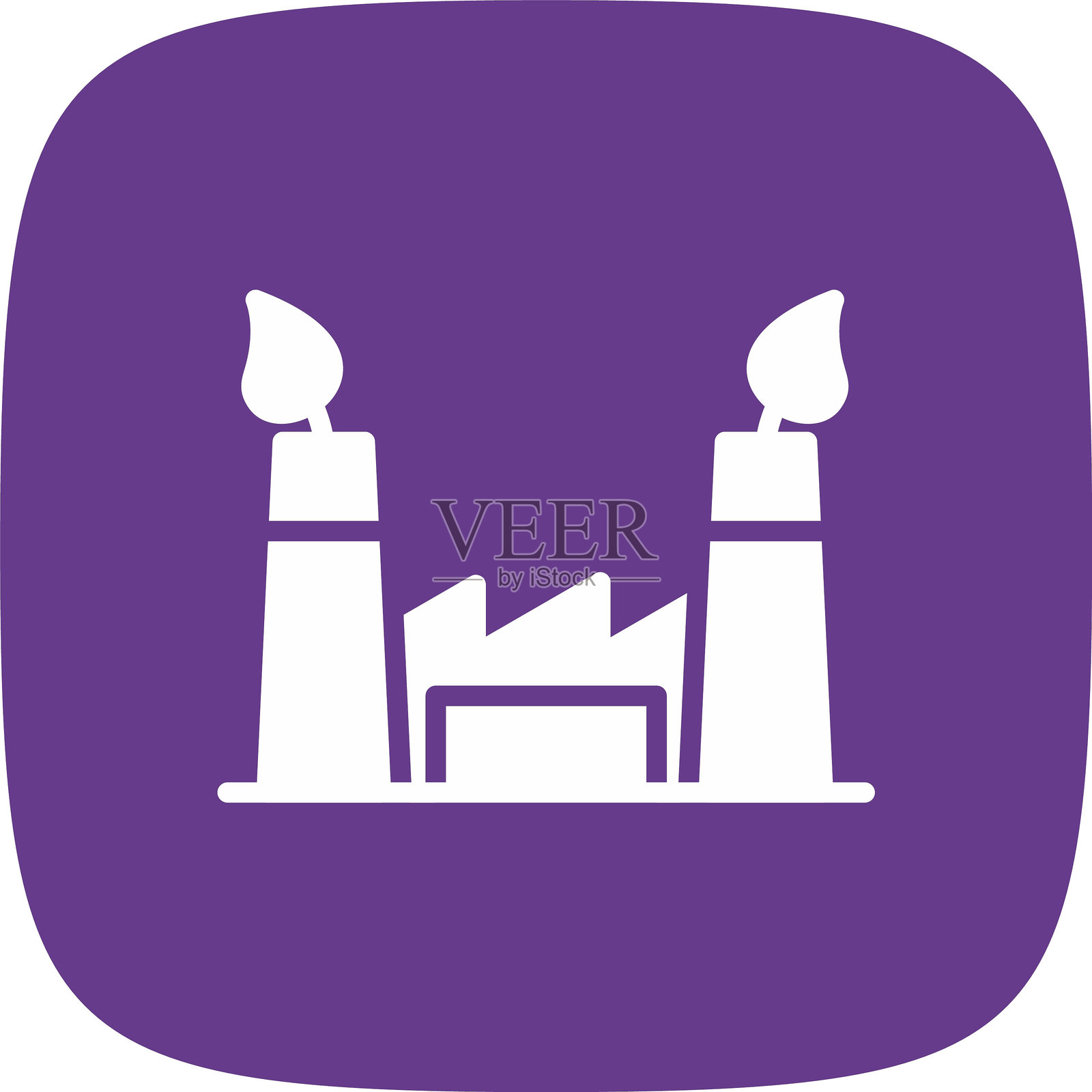 生态工厂图标插画图片素材