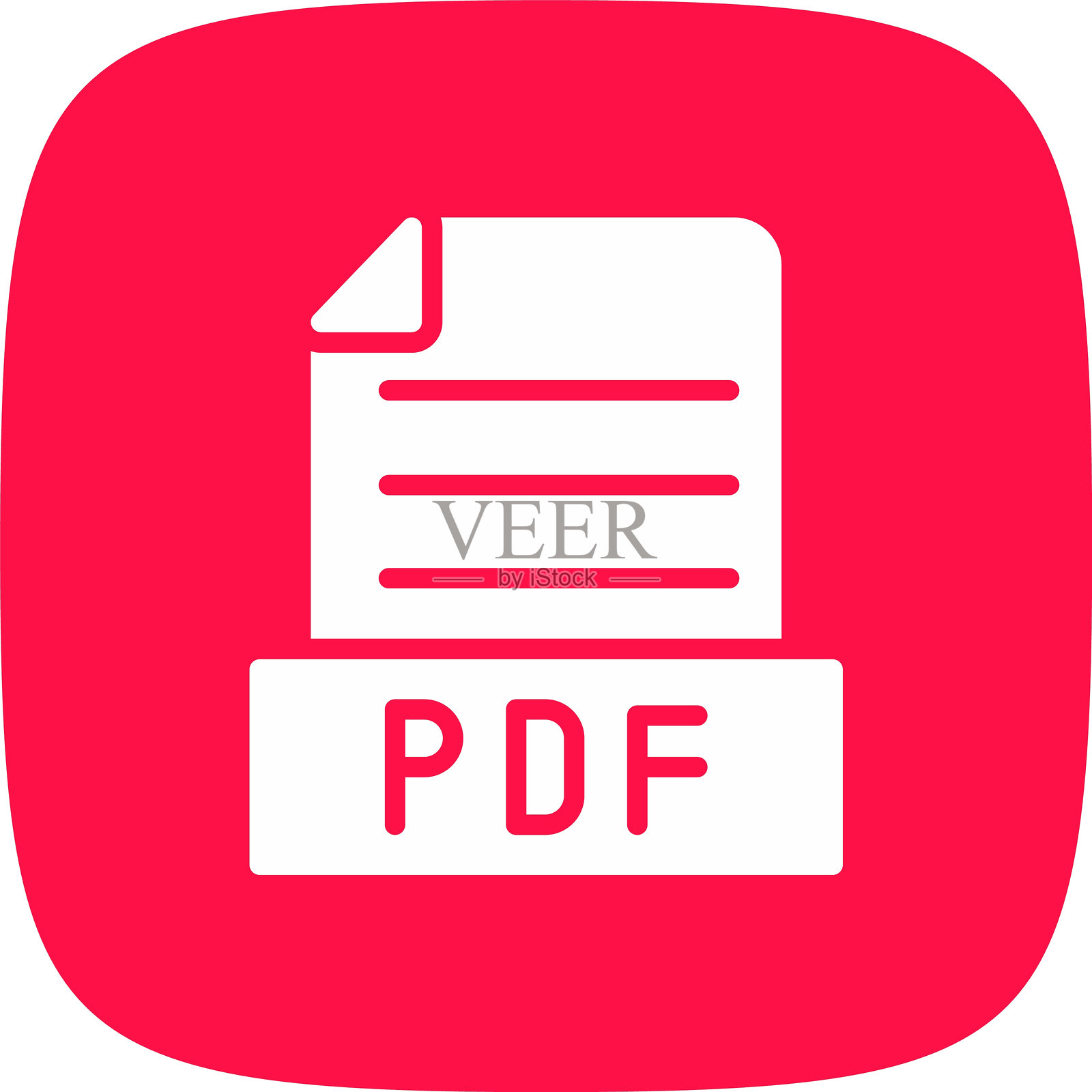 PDF图标插画图片素材