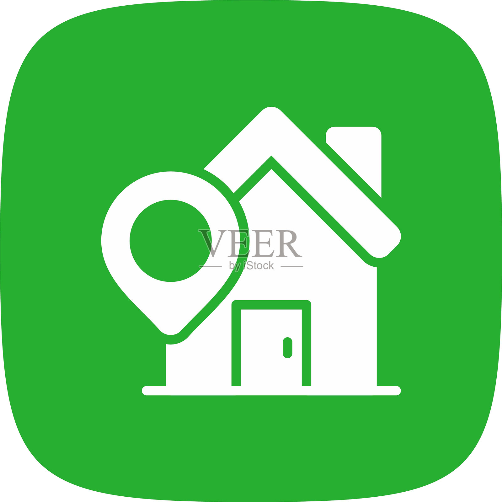 家居位置图标插画图片素材