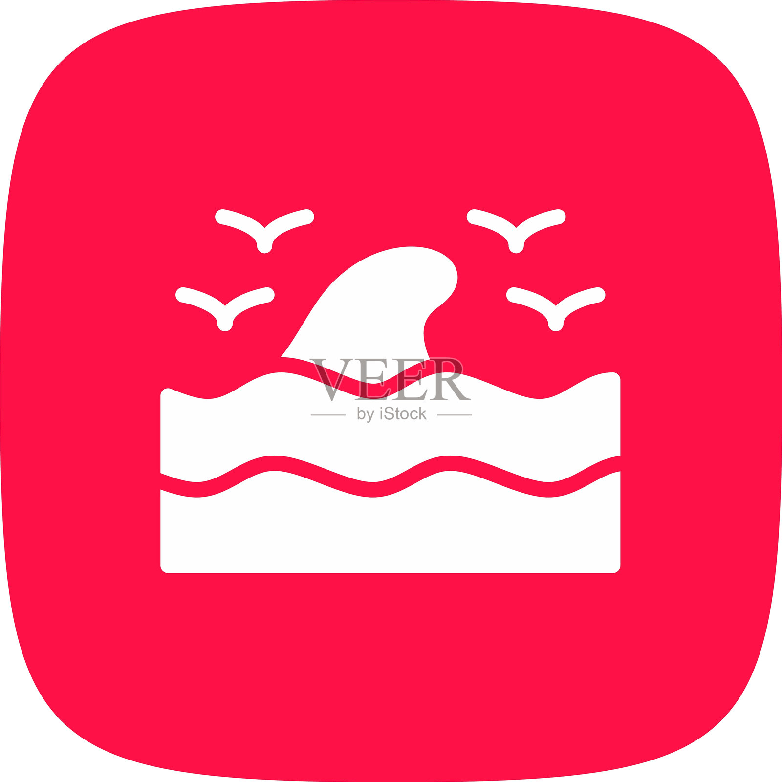 海浪图标插画图片素材