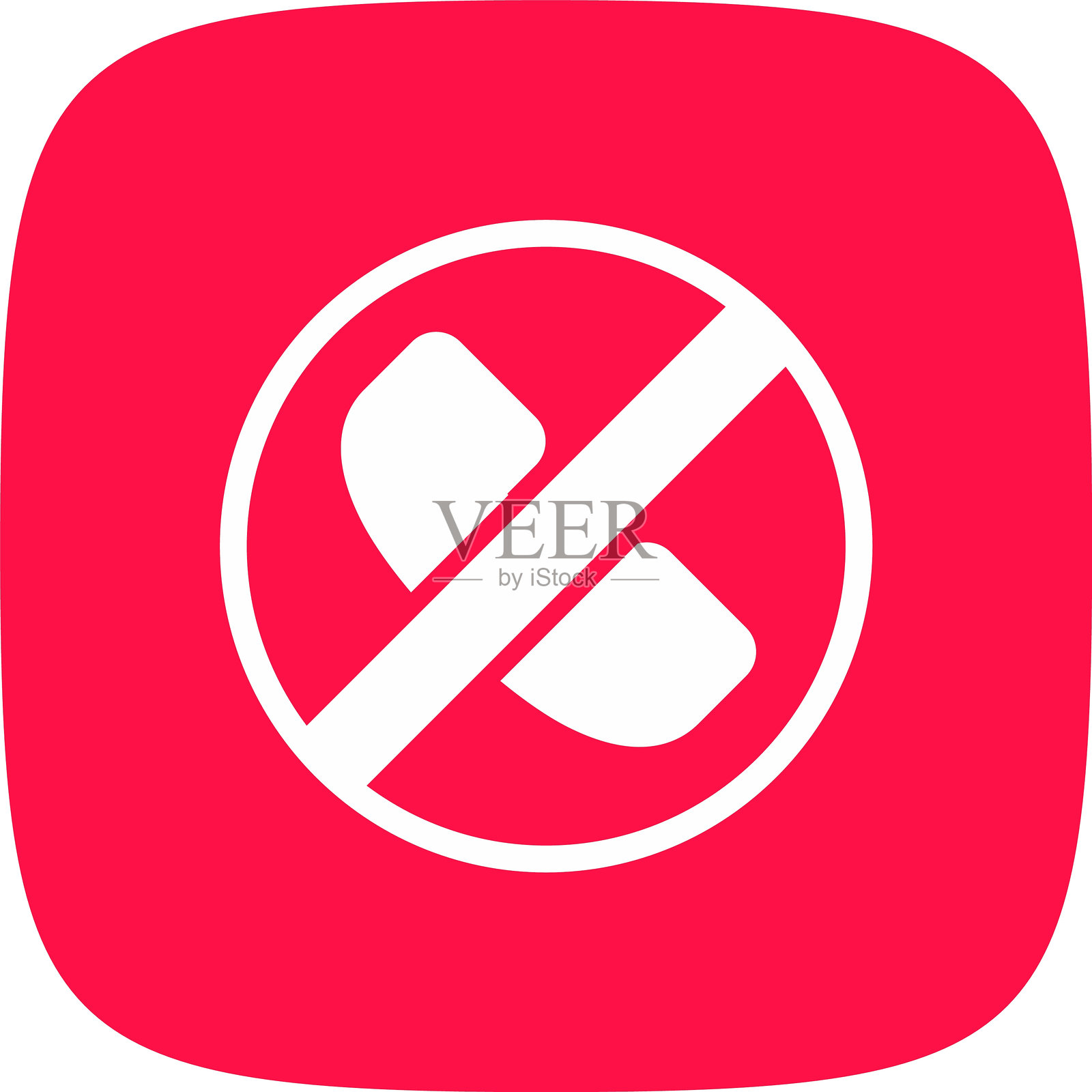 非接触式图标插画图片素材