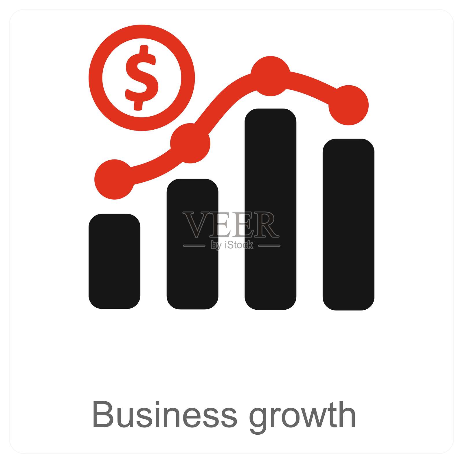 商业增长插画图片素材