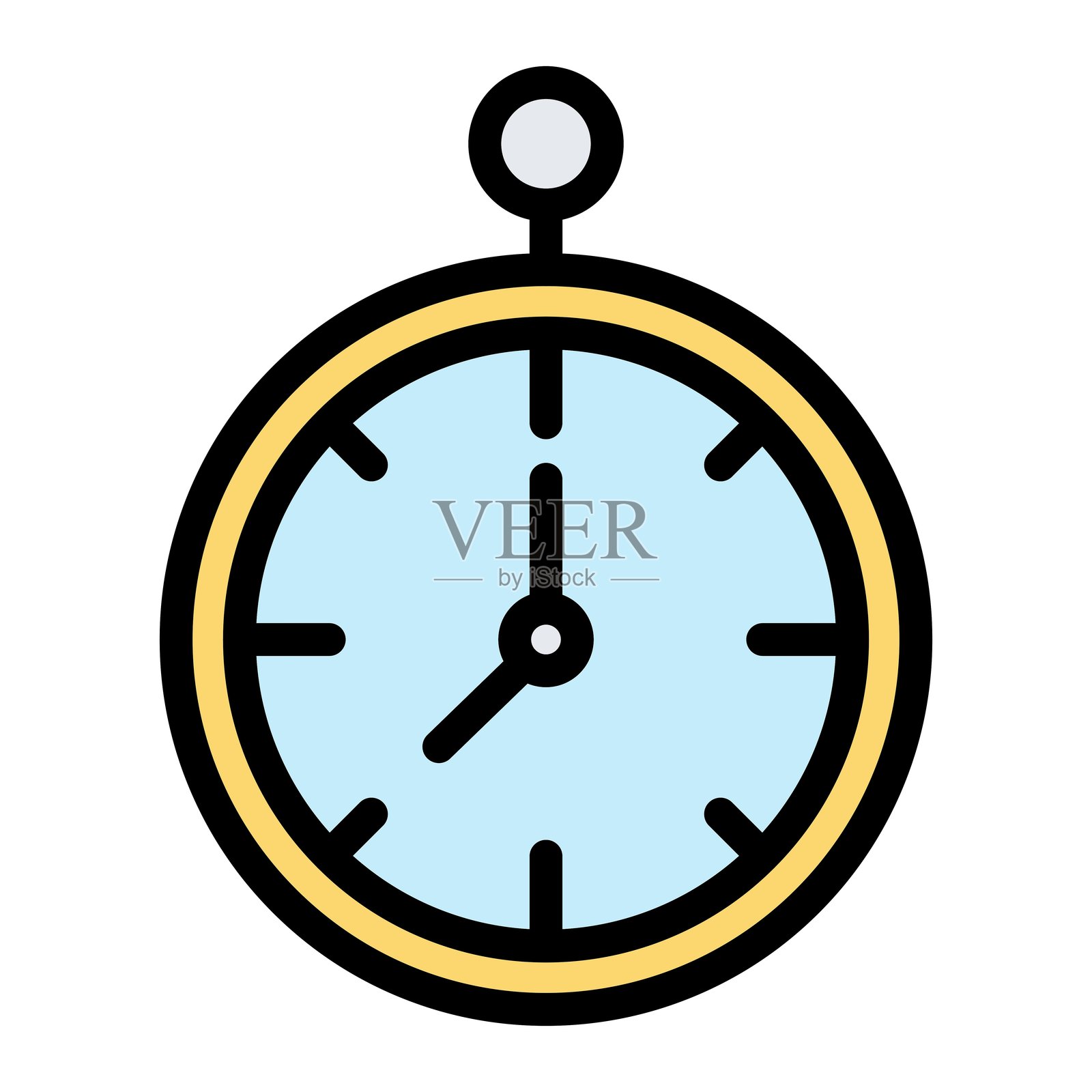 时钟矢量图标设计插图插画图片素材