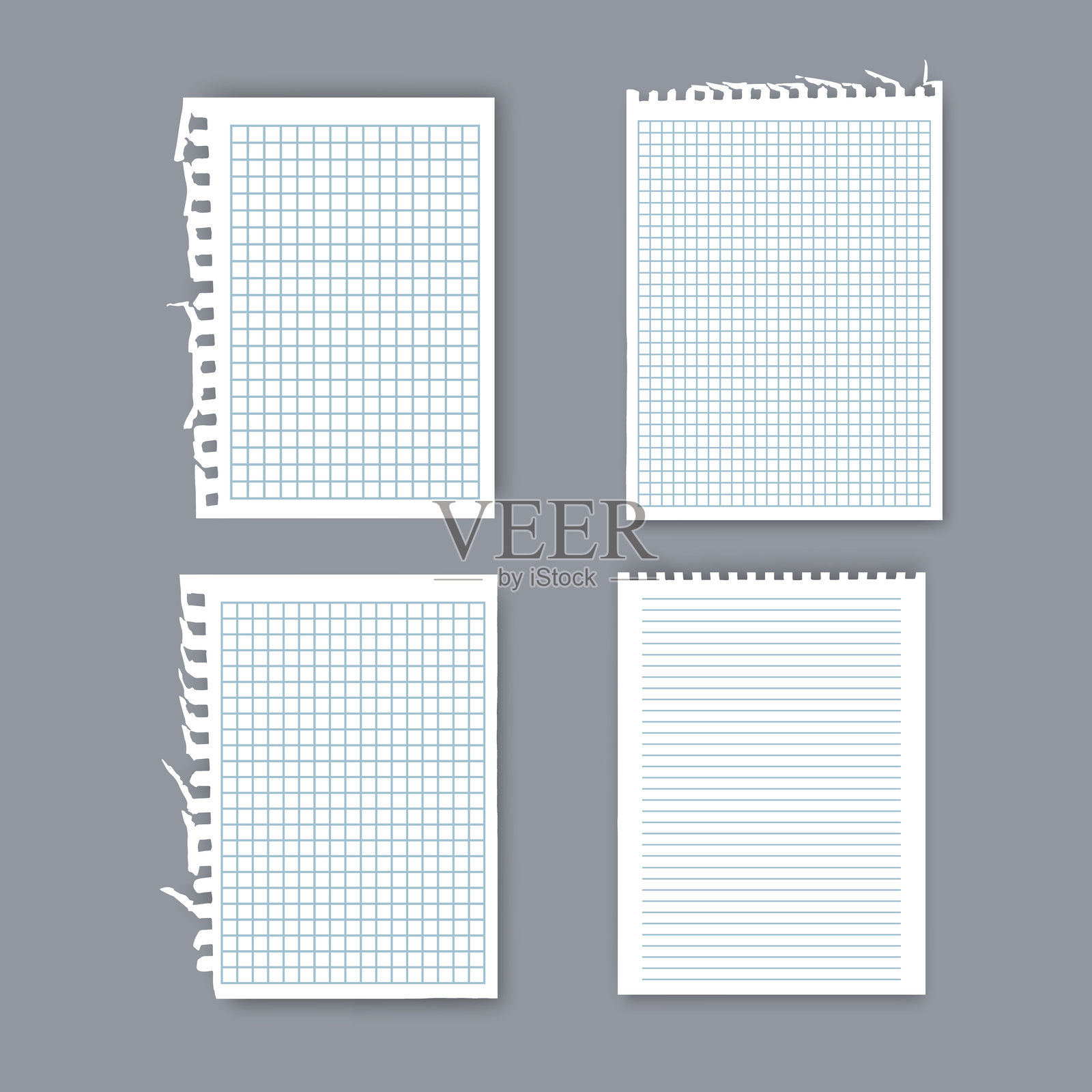 笔记本或书页，笔记本中的纸张插画图片素材