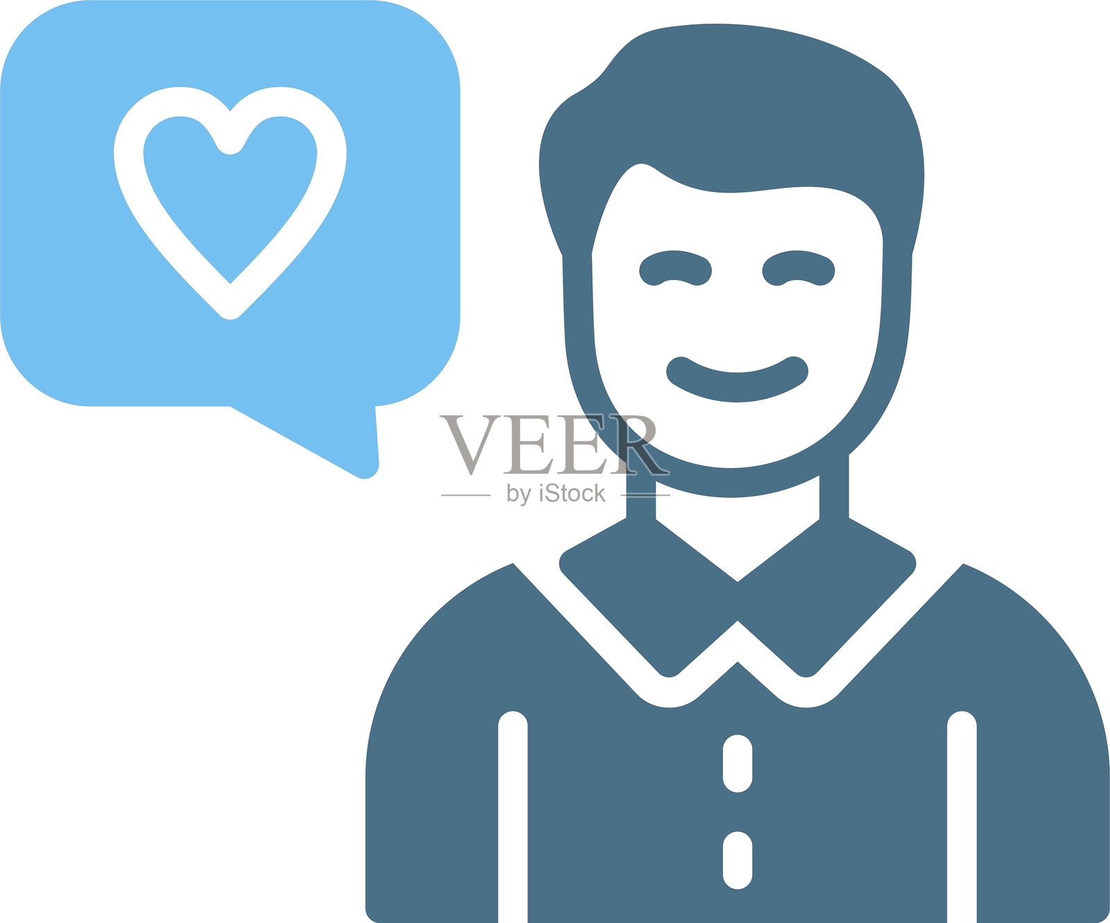 爱情图标双色图标插画图片素材