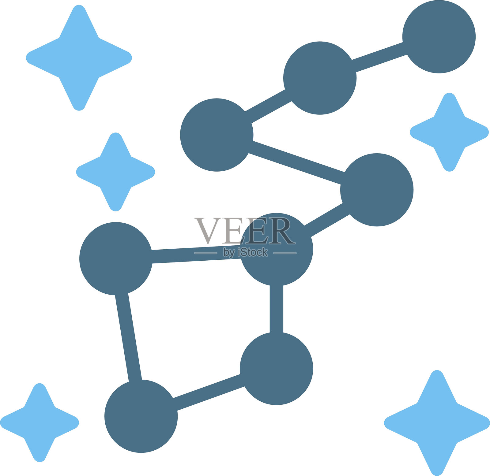 星座符号双色图标插画图片素材