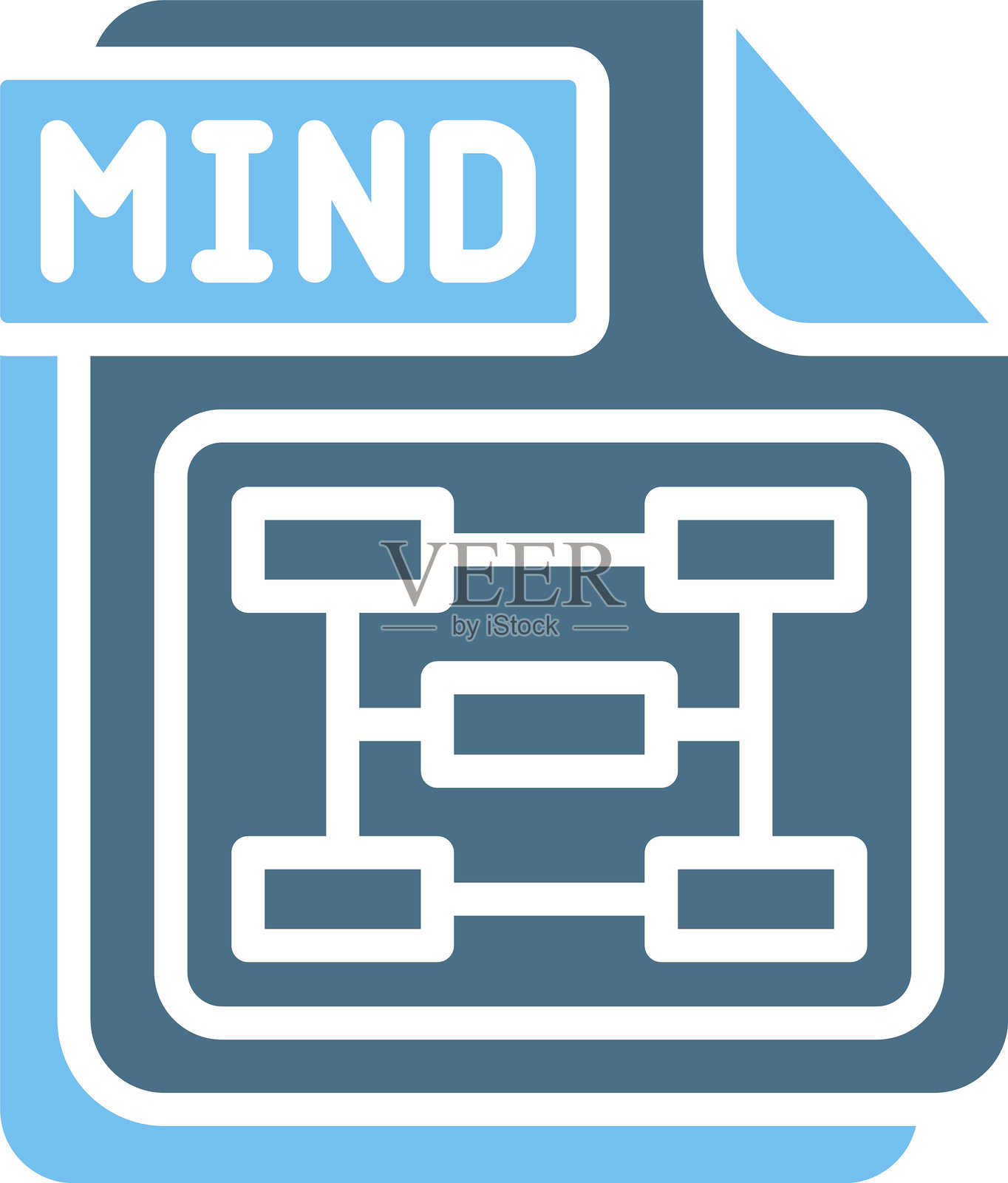 思维图标双色设计插画图片素材