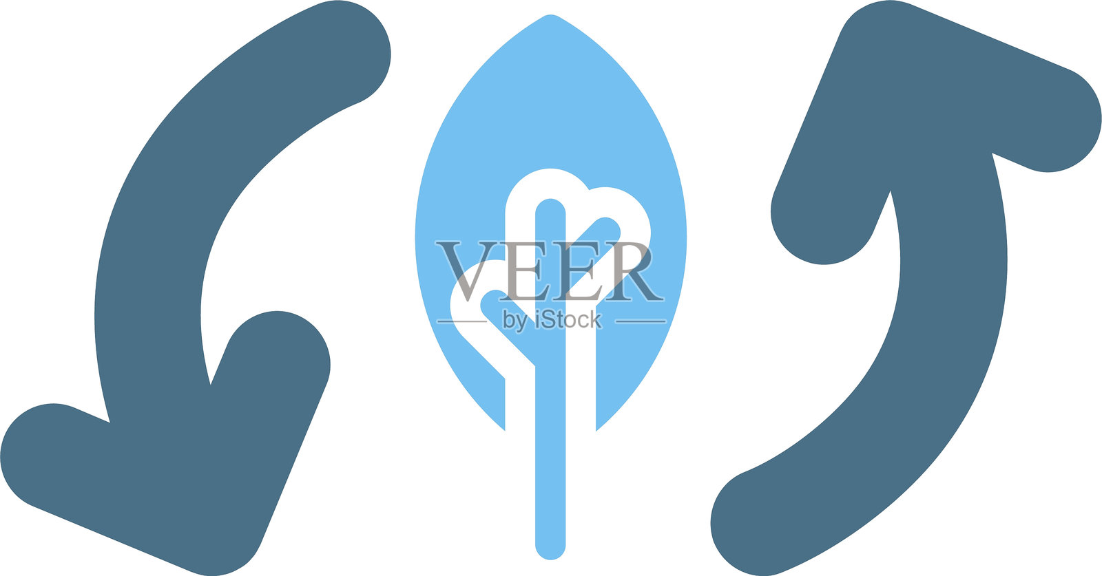 生态图标双色图标插画图片素材