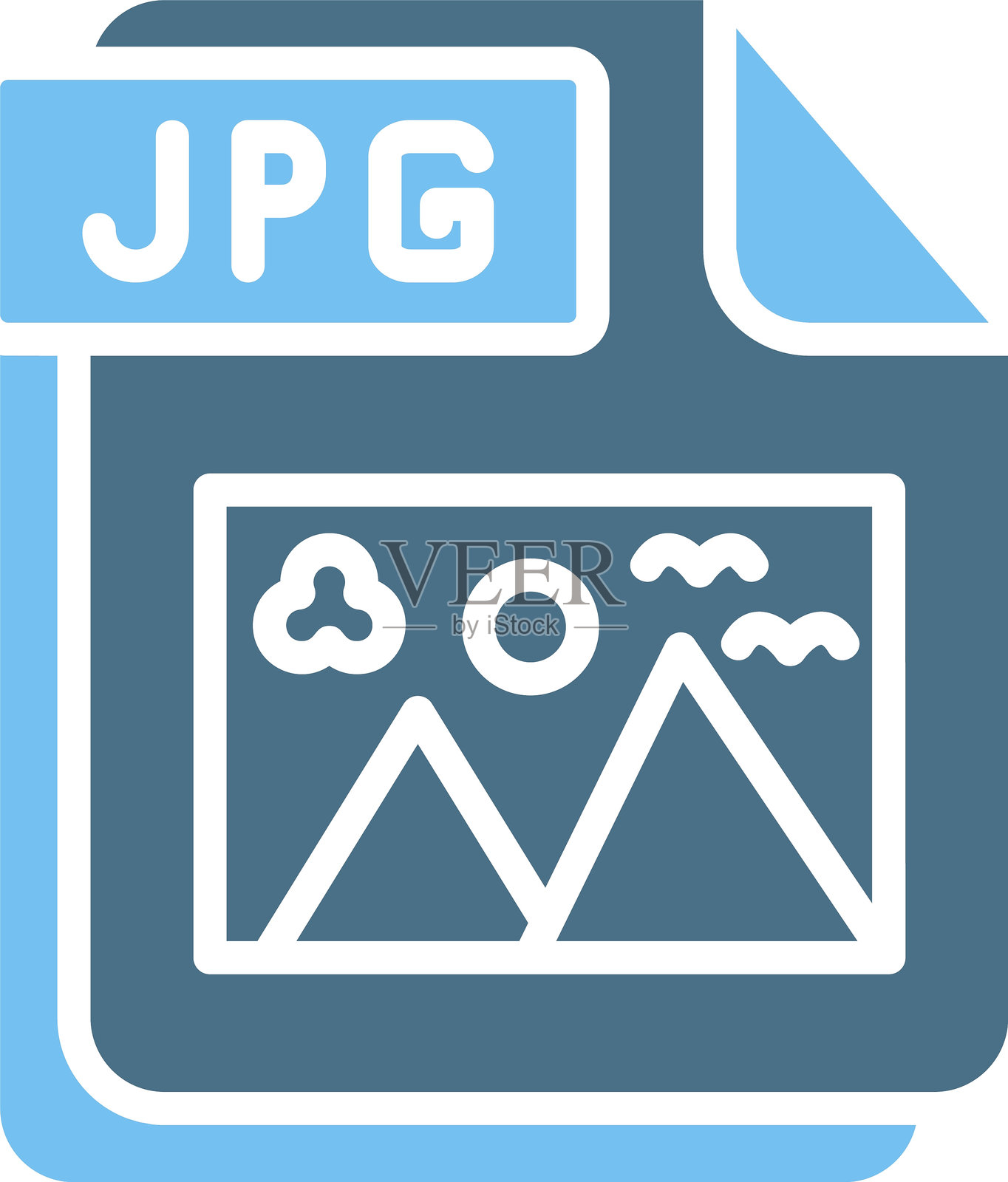 JPG图标双色图形插画图片素材