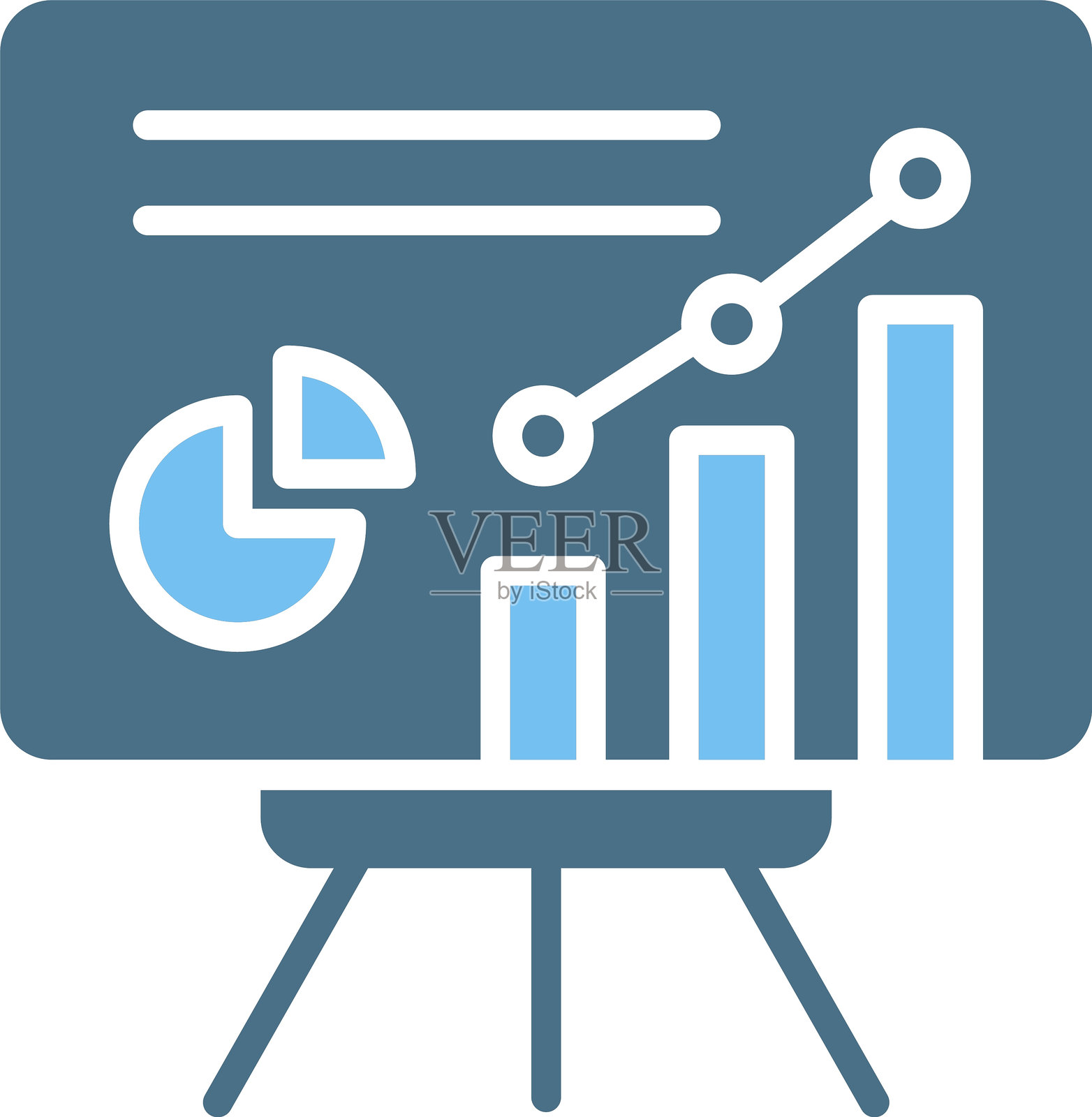 数据可视化图标双色图标插画图片素材