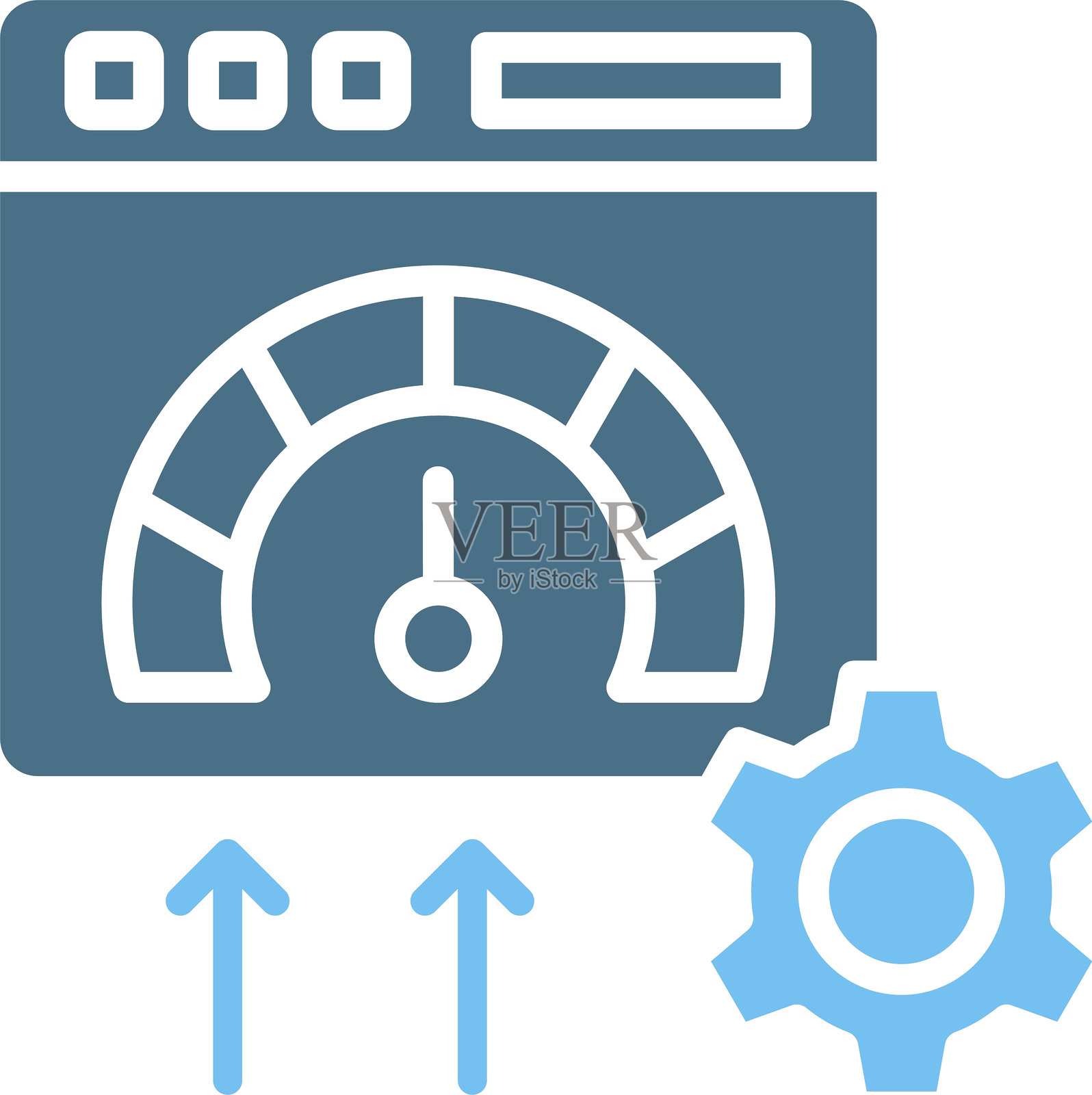 中速图形双色图标插画图片素材