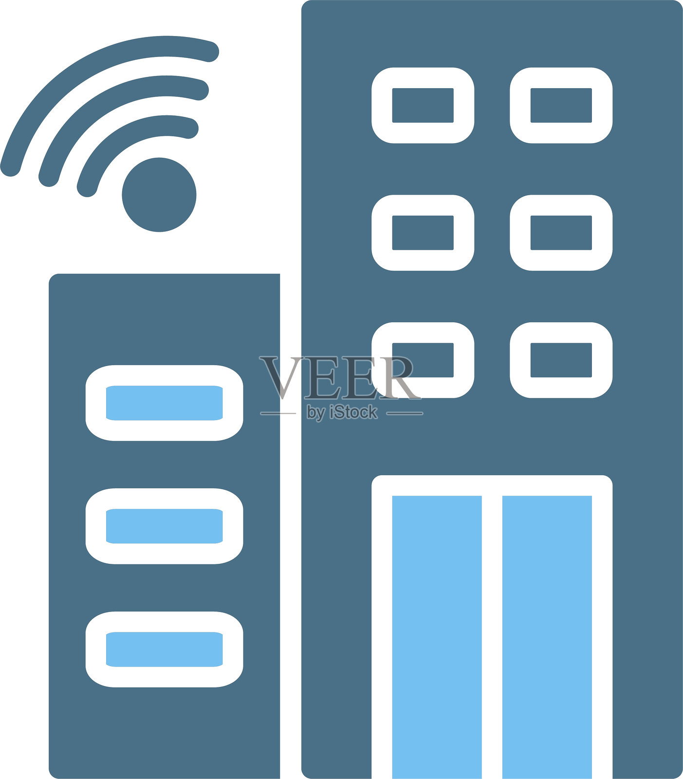 互联网服务图标双色设计插画图片素材