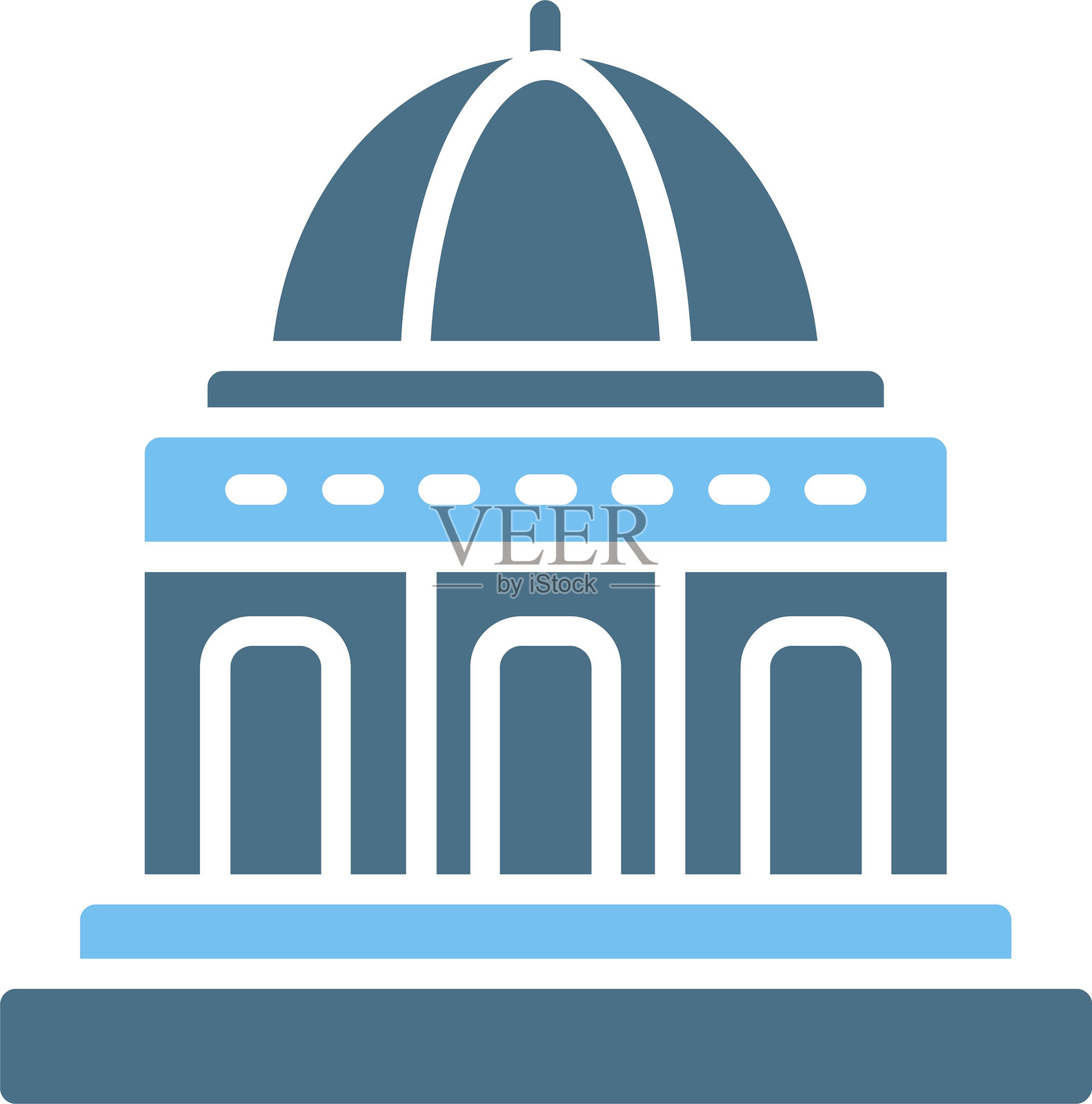 库尼亚乌尔根奇符号双色图标插画图片素材