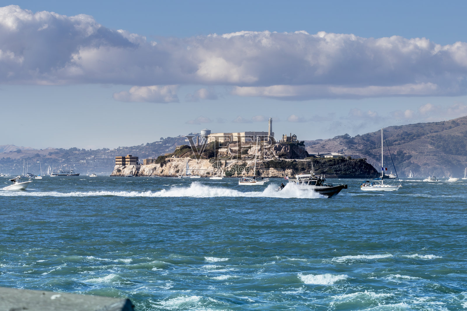 繁忙的旧金山湾照片摄影图片