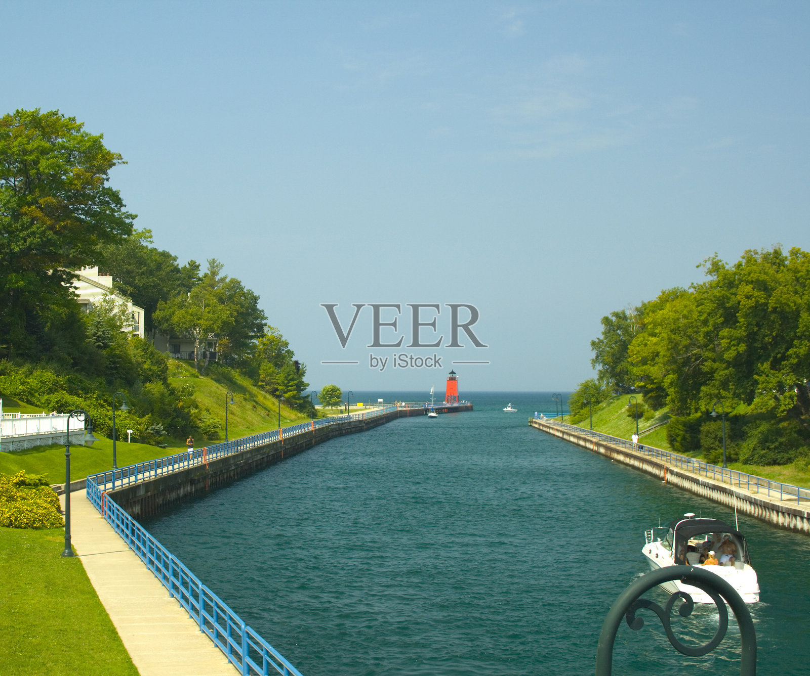 密歇根州查尔沃伊的夏季景色照片摄影图片