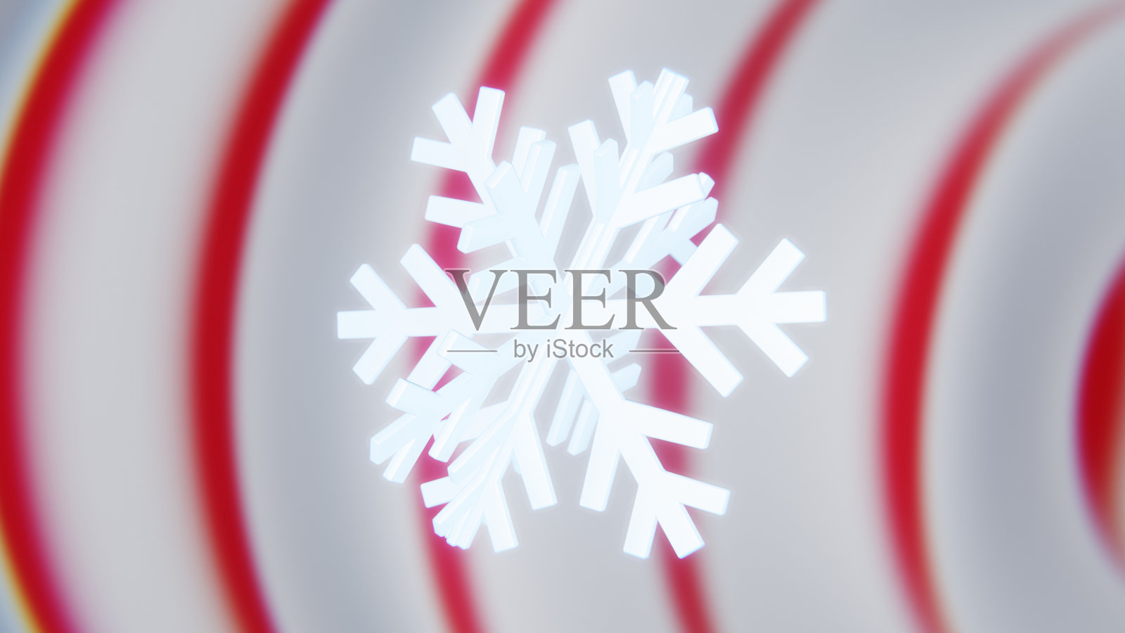 抽象的3D横向背景，雪花、糖果杖纹理波浪渐变，快乐的新年，圣诞快乐，圣诞节活动节日贺卡，空白空间，闪光效果，渲染的4K壁纸照片摄影图片