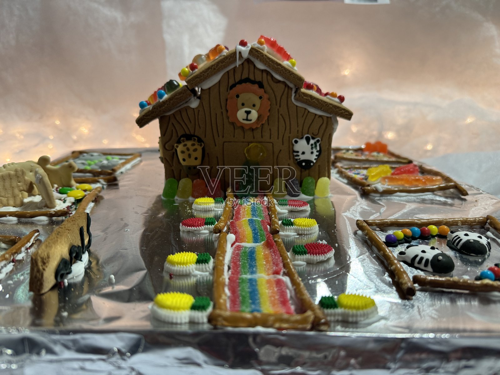 自制姜饼屋照片摄影图片