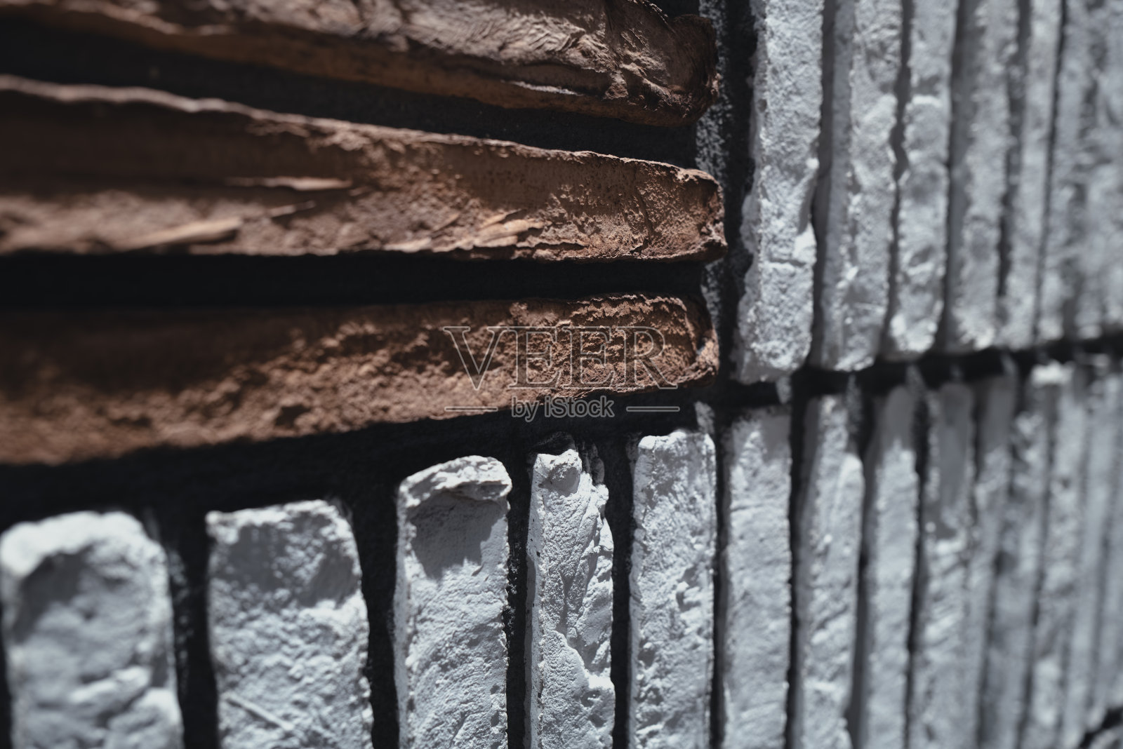 时尚的多彩砖墙材料照片摄影图片