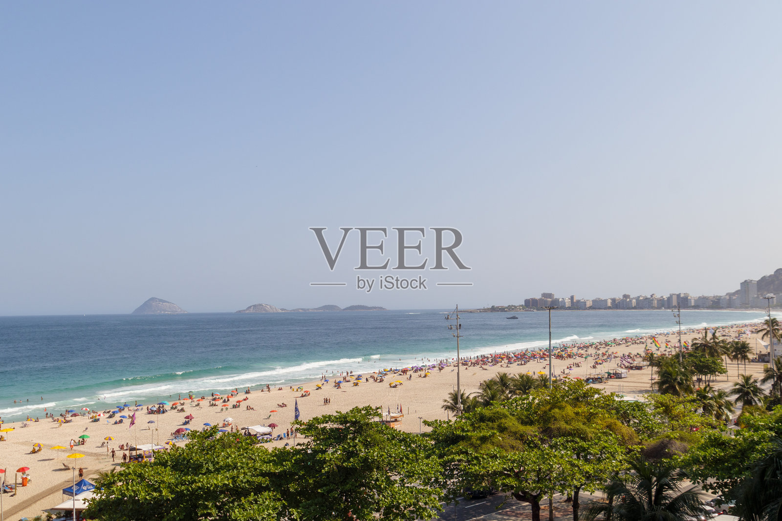 巴西里约热内卢的科帕卡巴纳海滩照片摄影图片