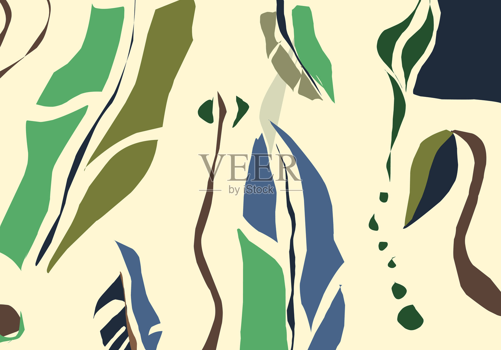 抽象艺术背景几何优雅：视觉盛宴插画图片素材