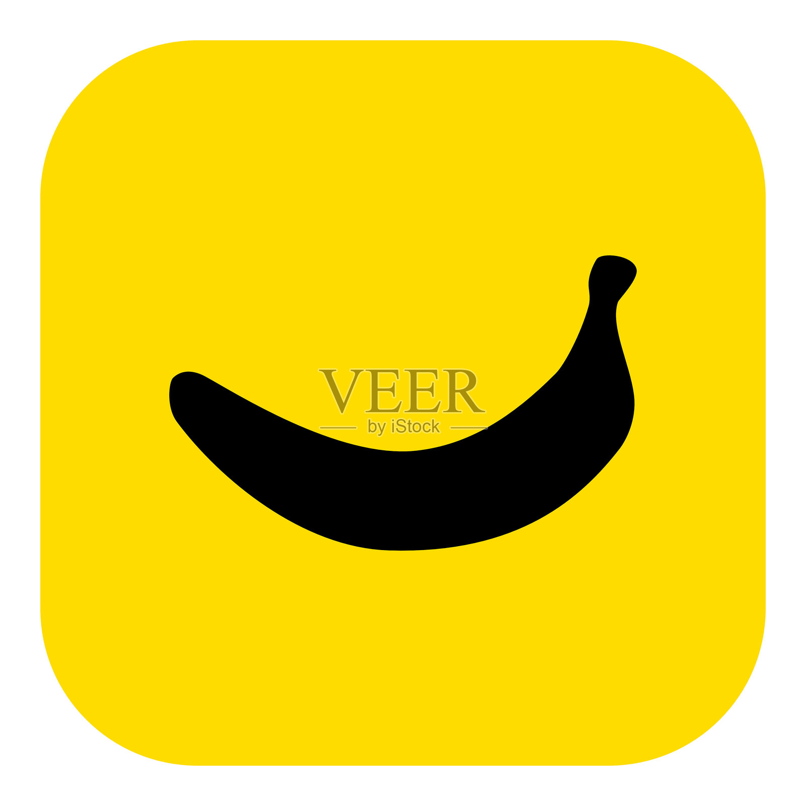 香蕉和应用图标插画图片素材