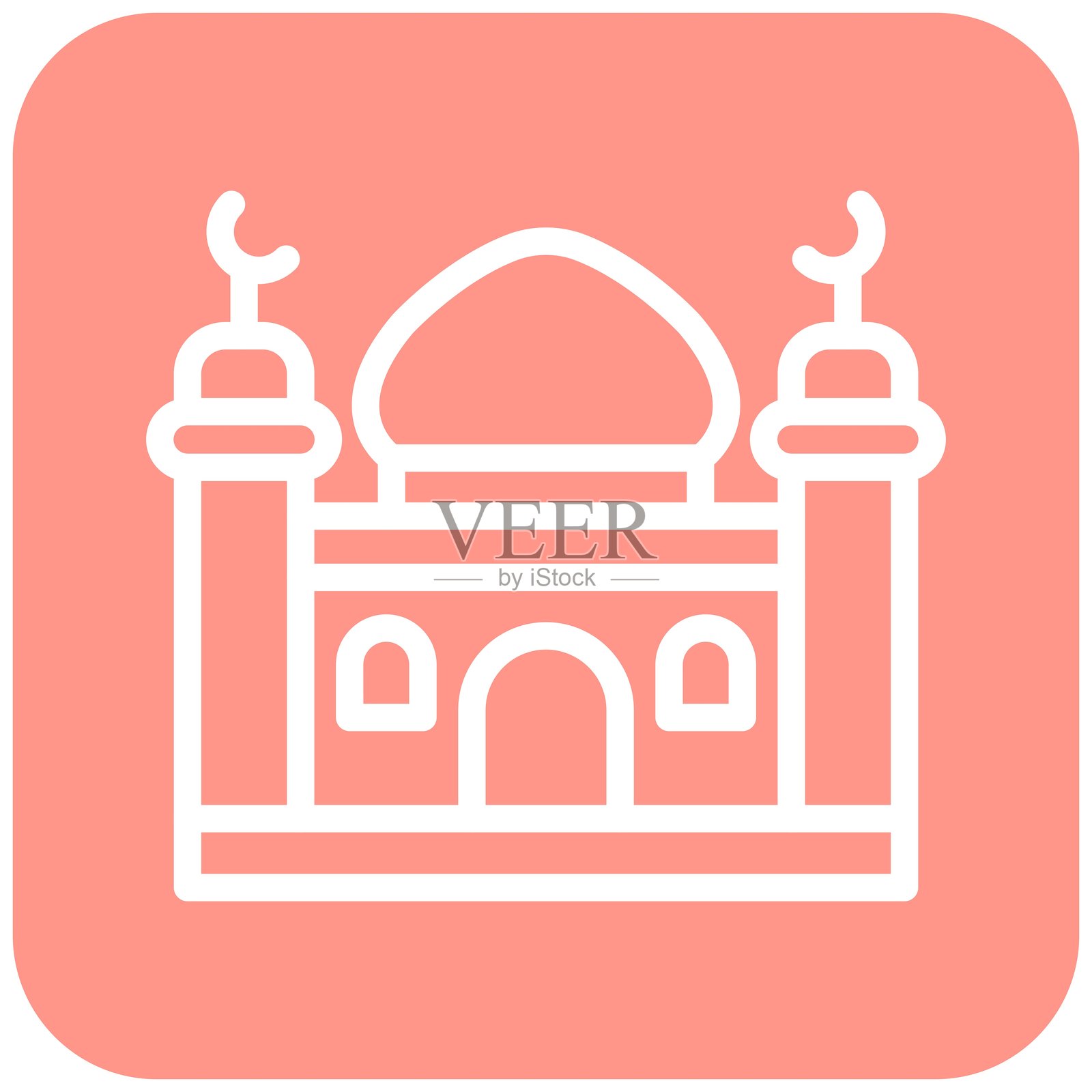 尖塔矢量图标设计插图插画图片素材