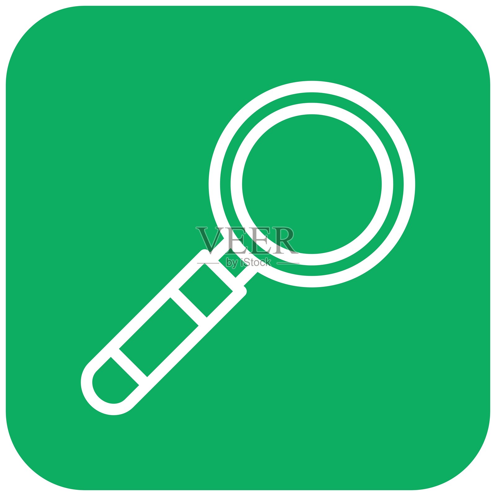 放大镜矢量图标设计插图插画图片素材