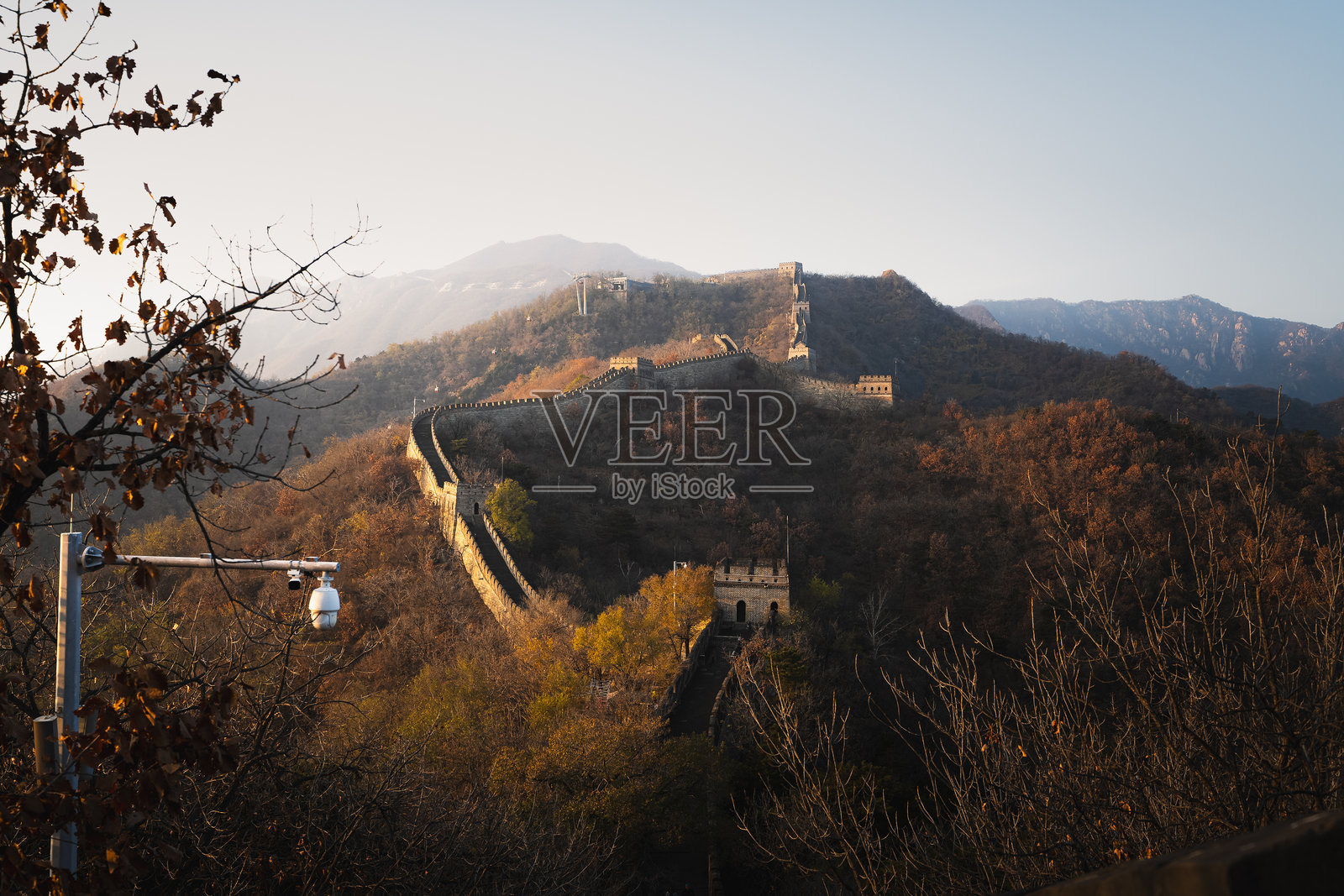 长城的鸟瞰图照片摄影图片