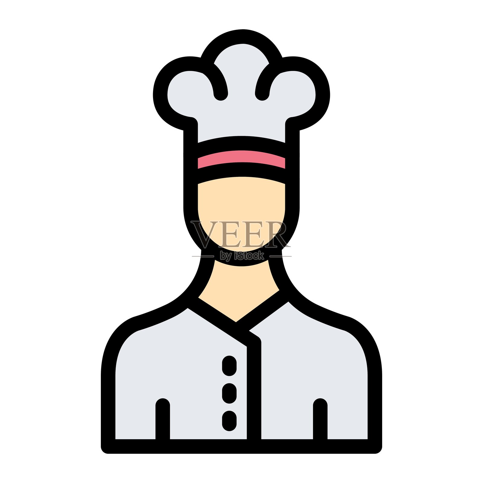 厨师矢量图标设计插图插画图片素材