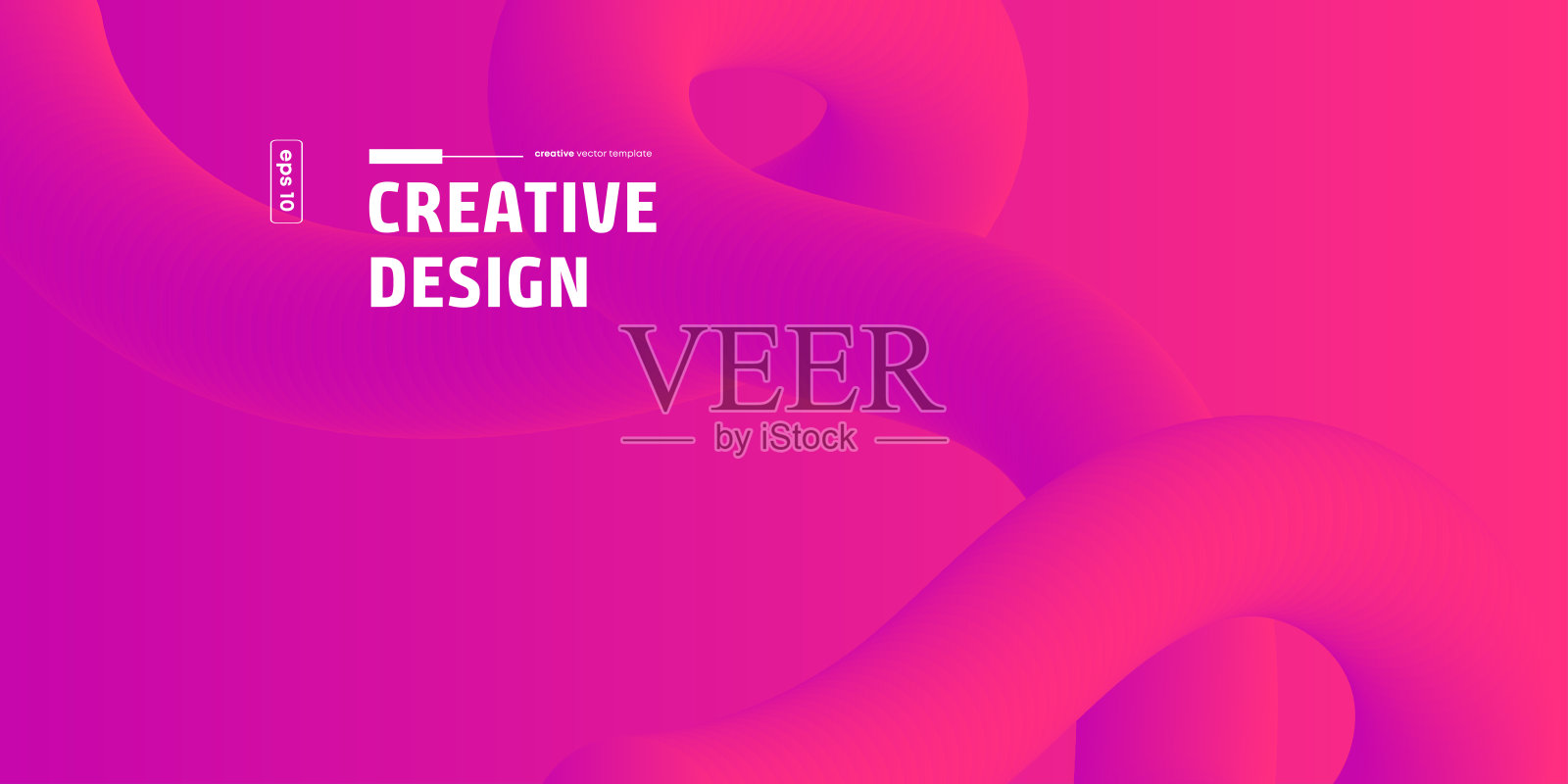 带有颜色渐变线条形状的抽象背景。抽象流体波浪丝带矢量插图。适用于网页横幅、社交媒体横幅的创意概念。柔和的色彩。渐变背景。插画图片素材