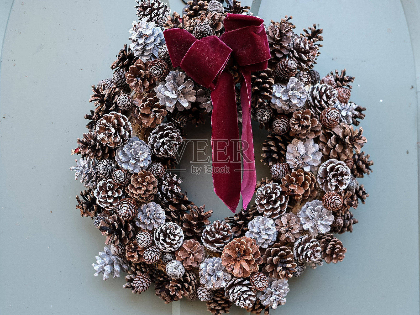 圣诞花环照片摄影图片