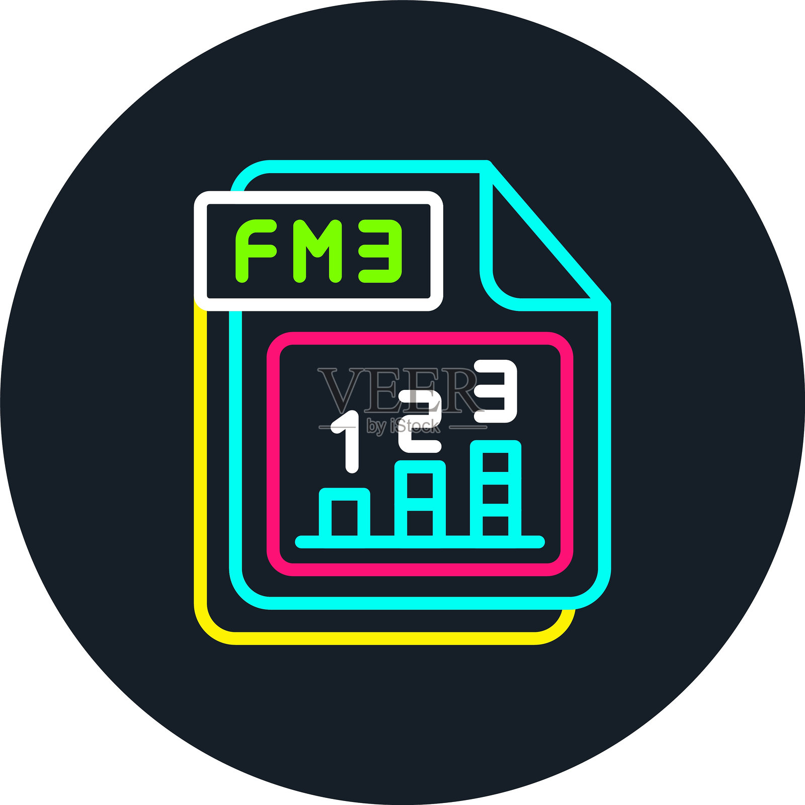 FM3线多色图标插画图片素材