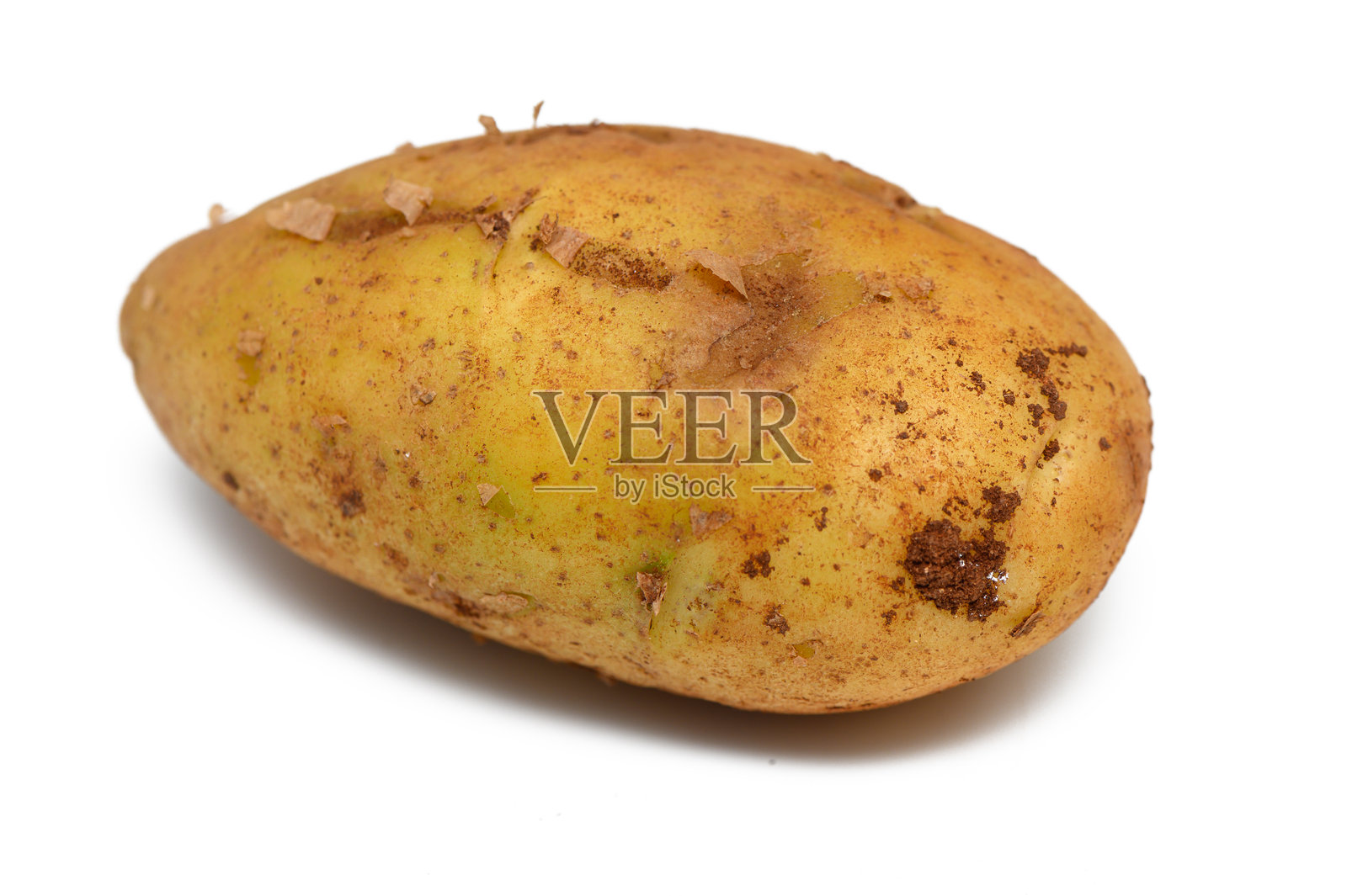 独特的乡村土豆，展现新鲜收获的自然纹理和大地色调照片摄影图片