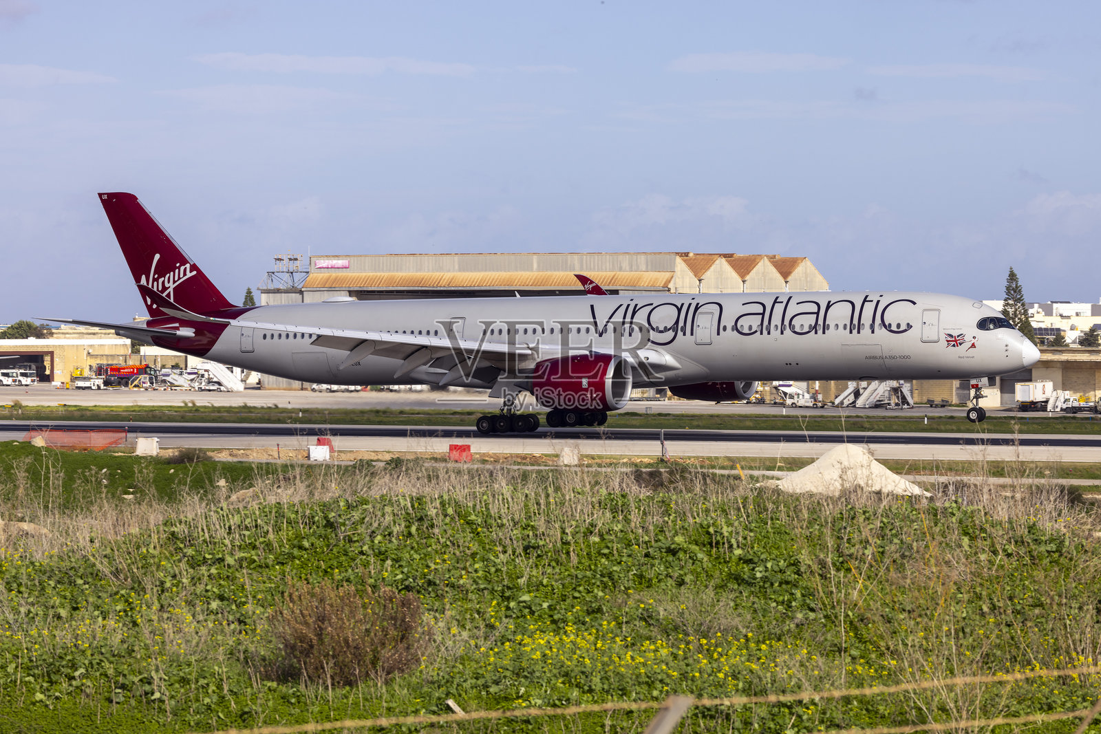 维珍大西洋航空A350-1000照片摄影图片