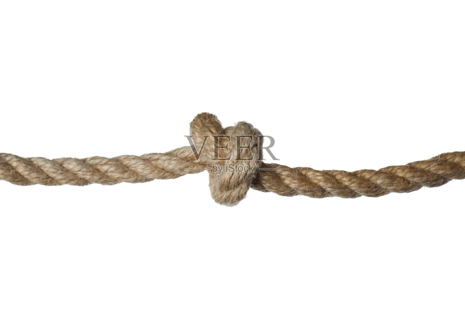 绳结的PNG图像。象征信任、信念和力量，背景为白色。照片摄影图片